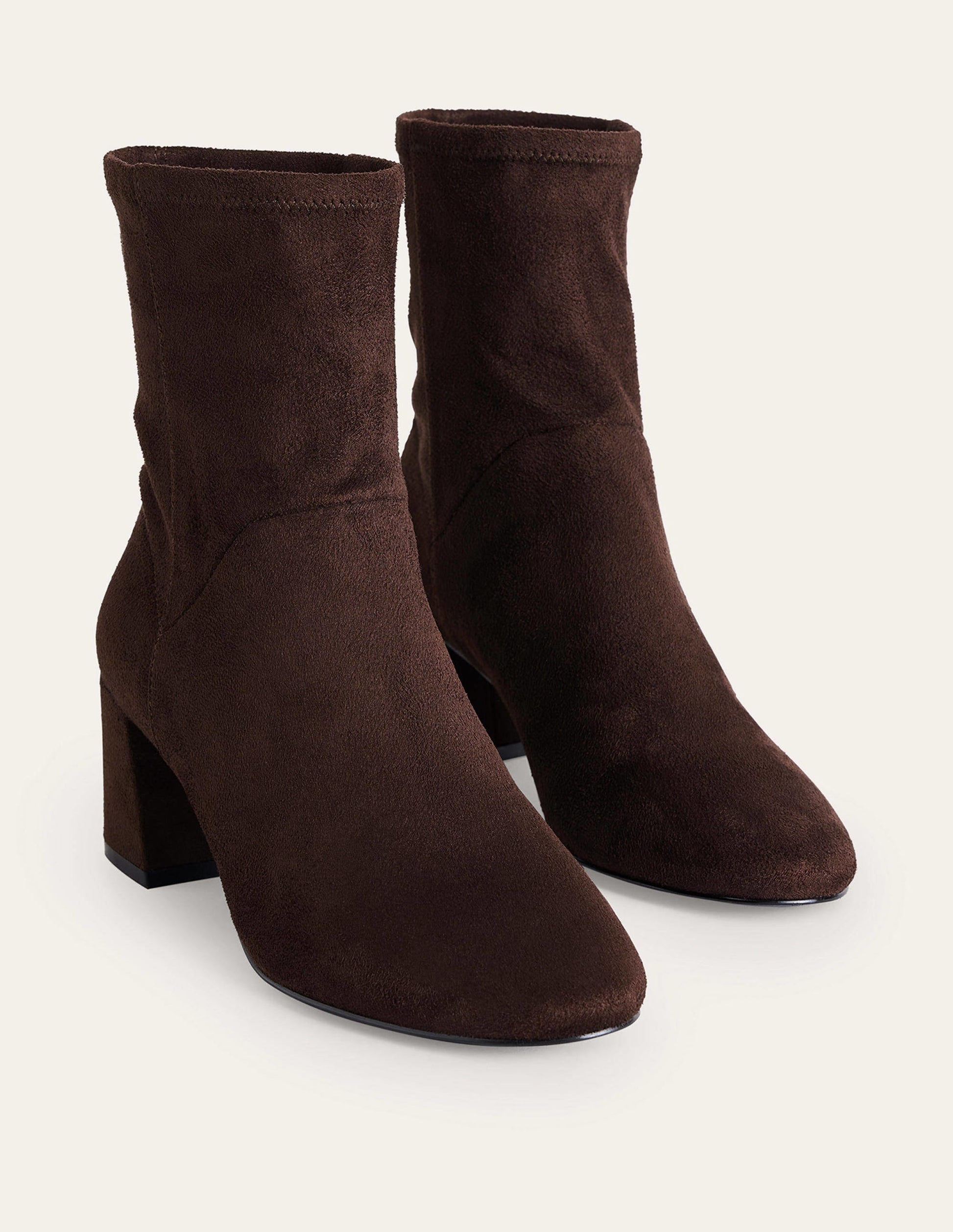Cara Stretch Ankle Boots-Chocolate-3