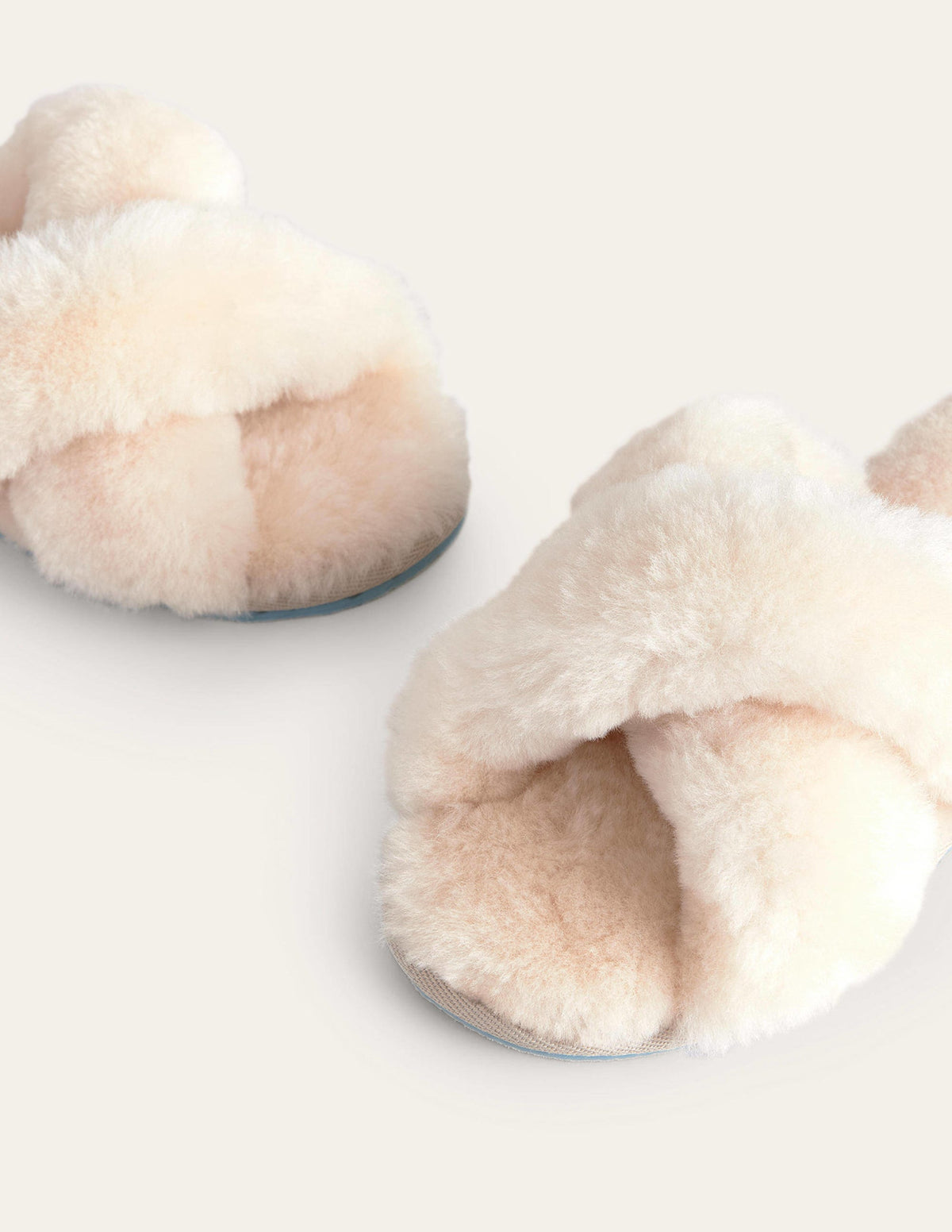 Sheepskin Slippers-Cream - Image 4