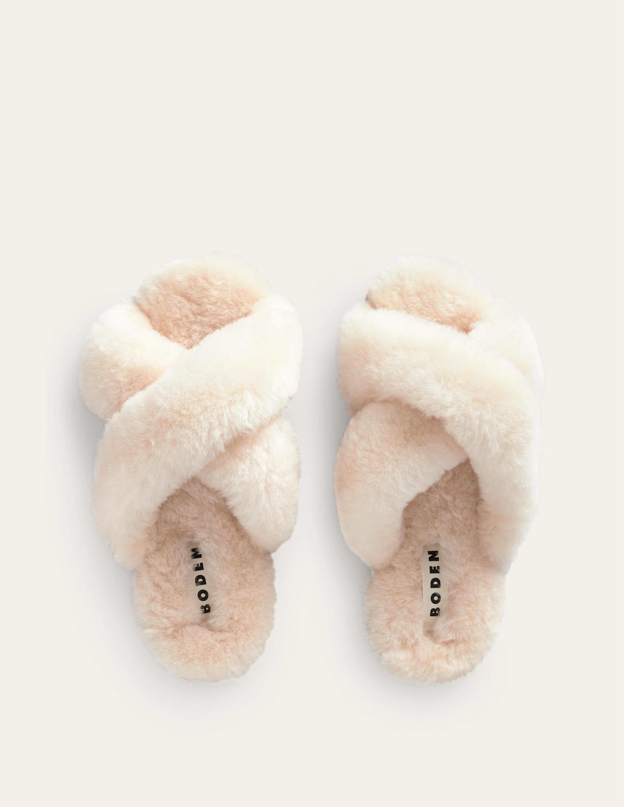 Sheepskin Slippers-Cream - Image 5