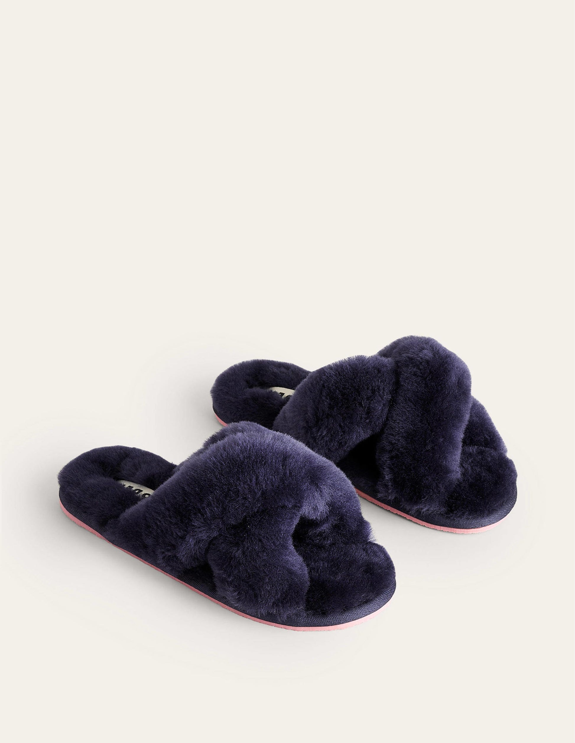 Sheepskin Slippers-Navy-3