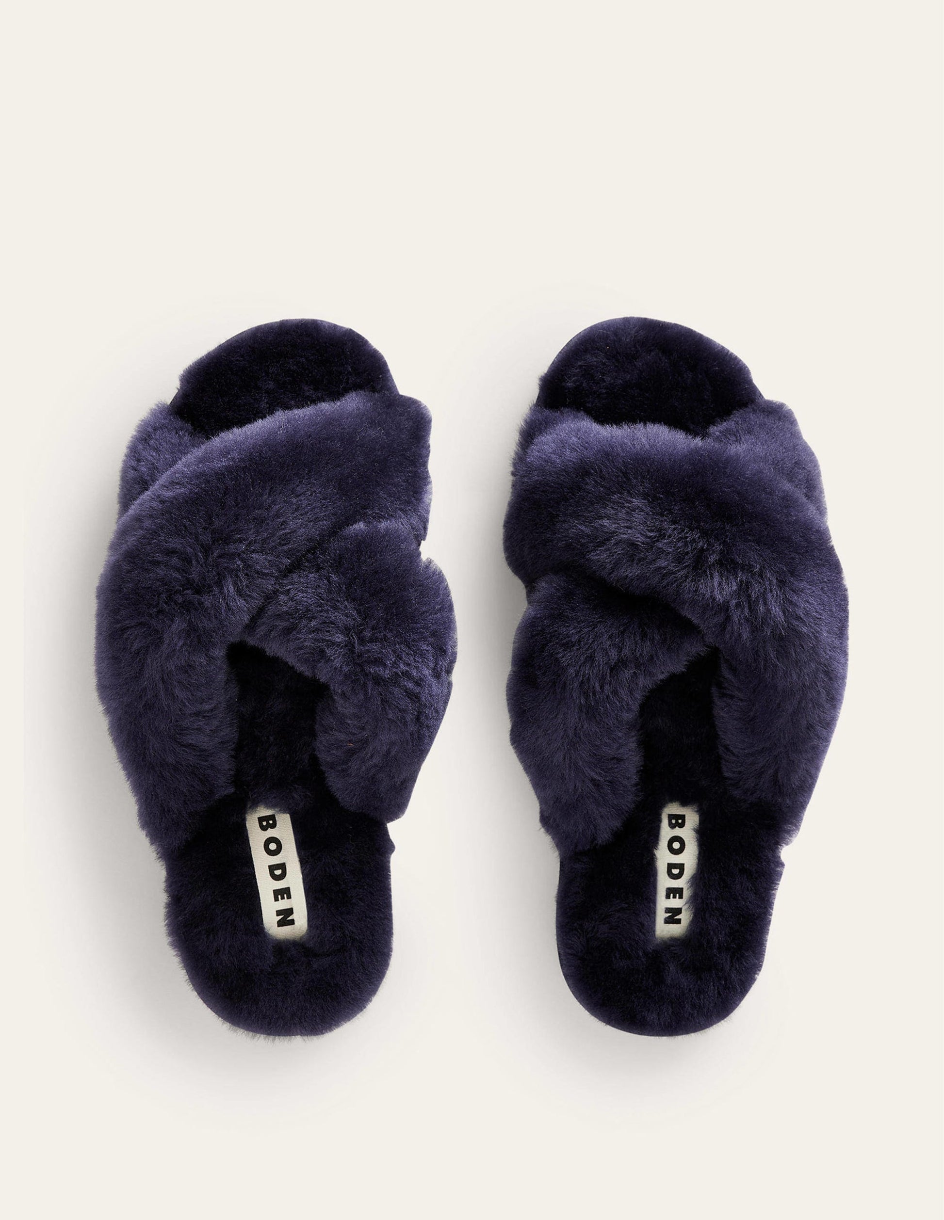 Sheepskin Slippers-Navy-5