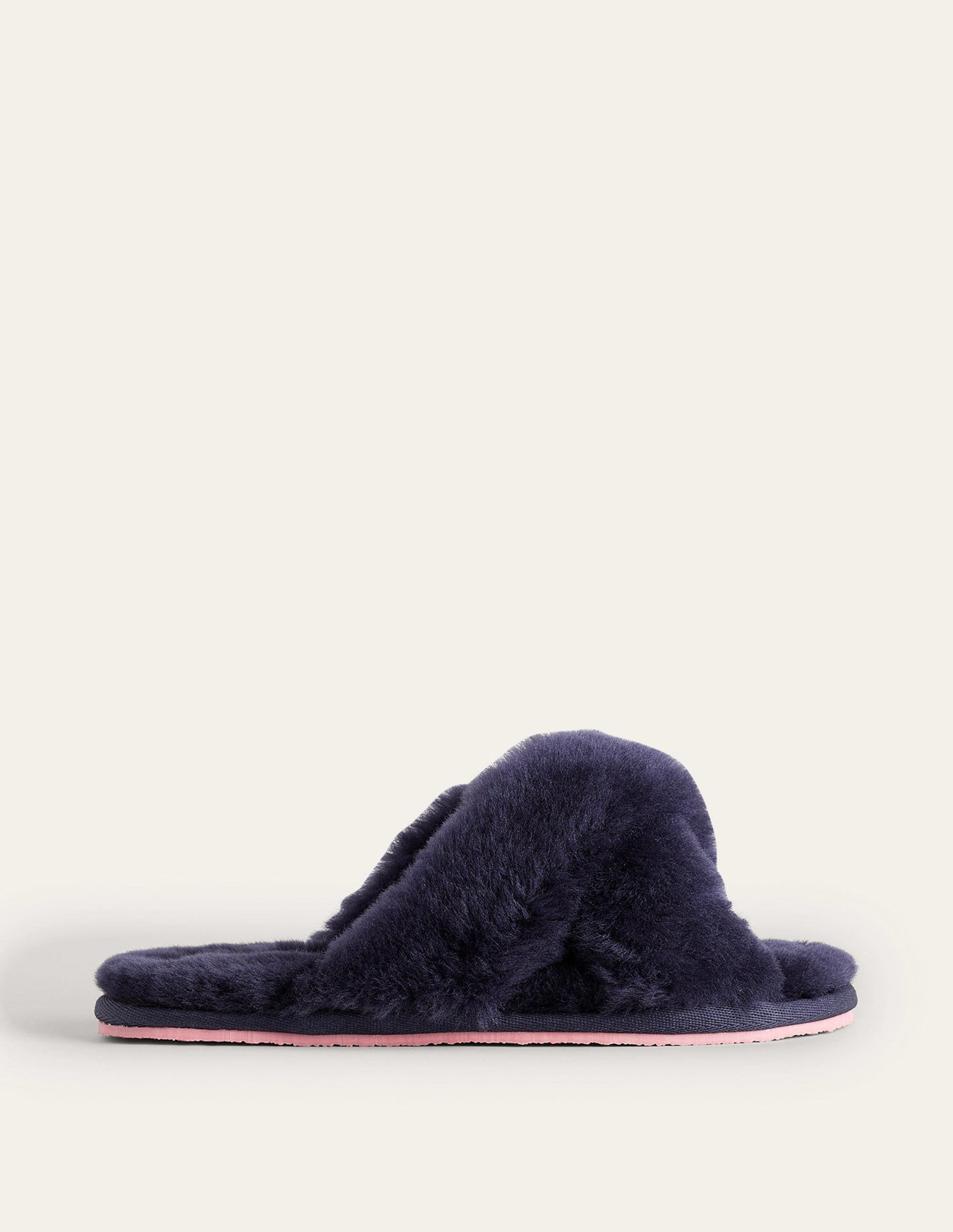 Sheepskin Slippers-Navy-2