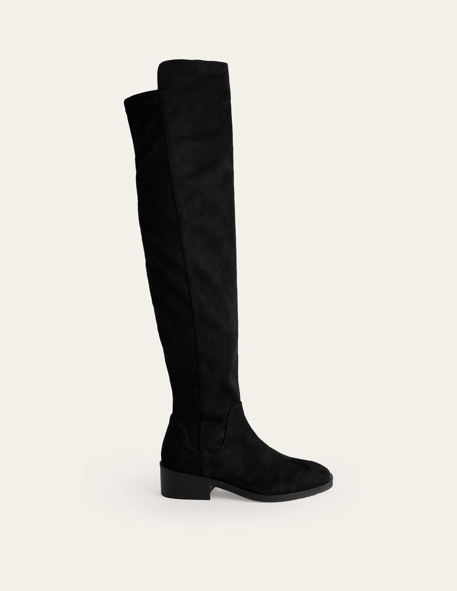 Over-The-Knee Stretch Boots-Black-2