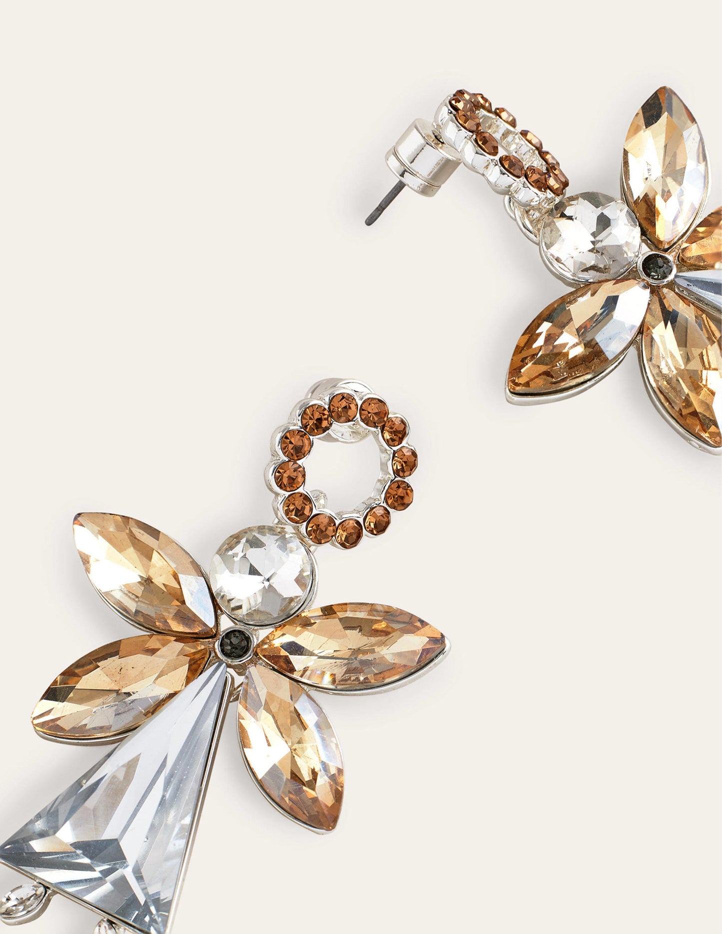 Festive Jewelled Earrings-Angel
