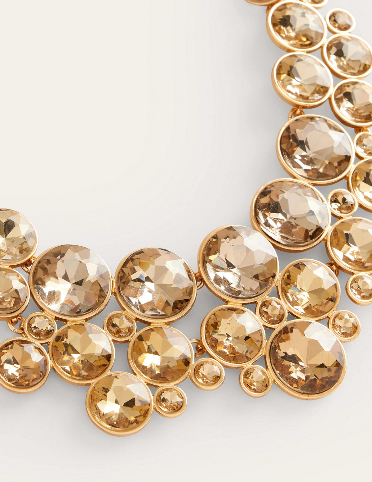 Andrea Jewel-Cluster Necklace-Gold - Image 3