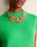 Andrea Jewel-Cluster Necklace-Gold