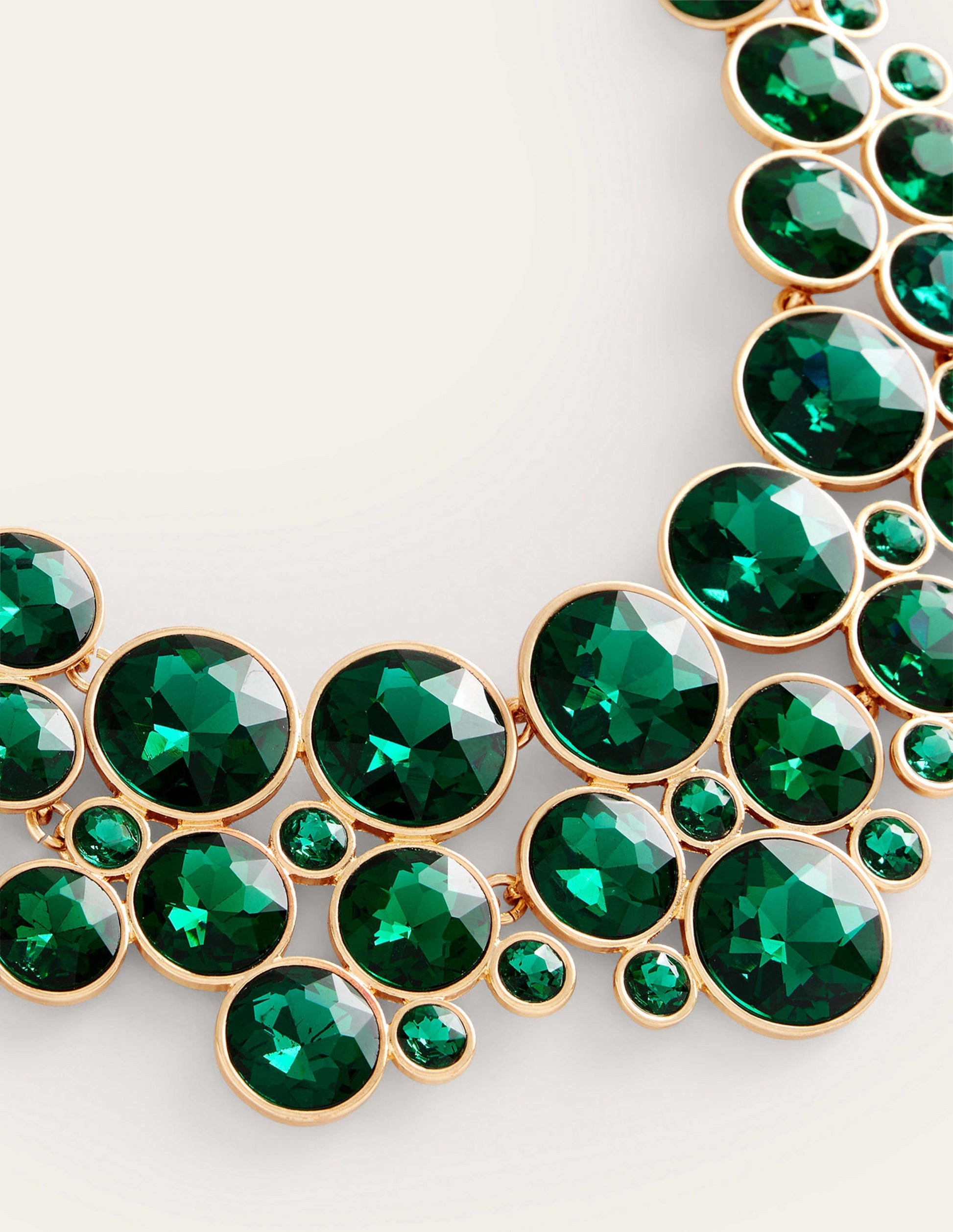 Andrea Jewel-Cluster Necklace-Green-3