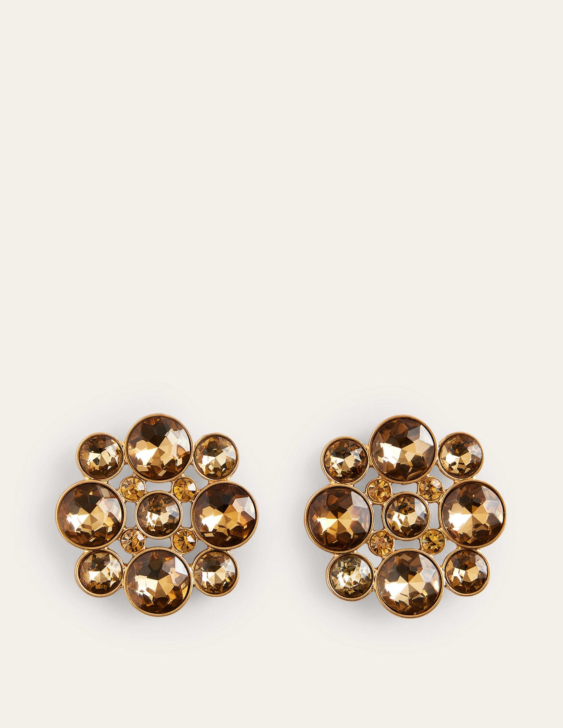 Andrea Jewel-Cluster Earrings-Gold-2