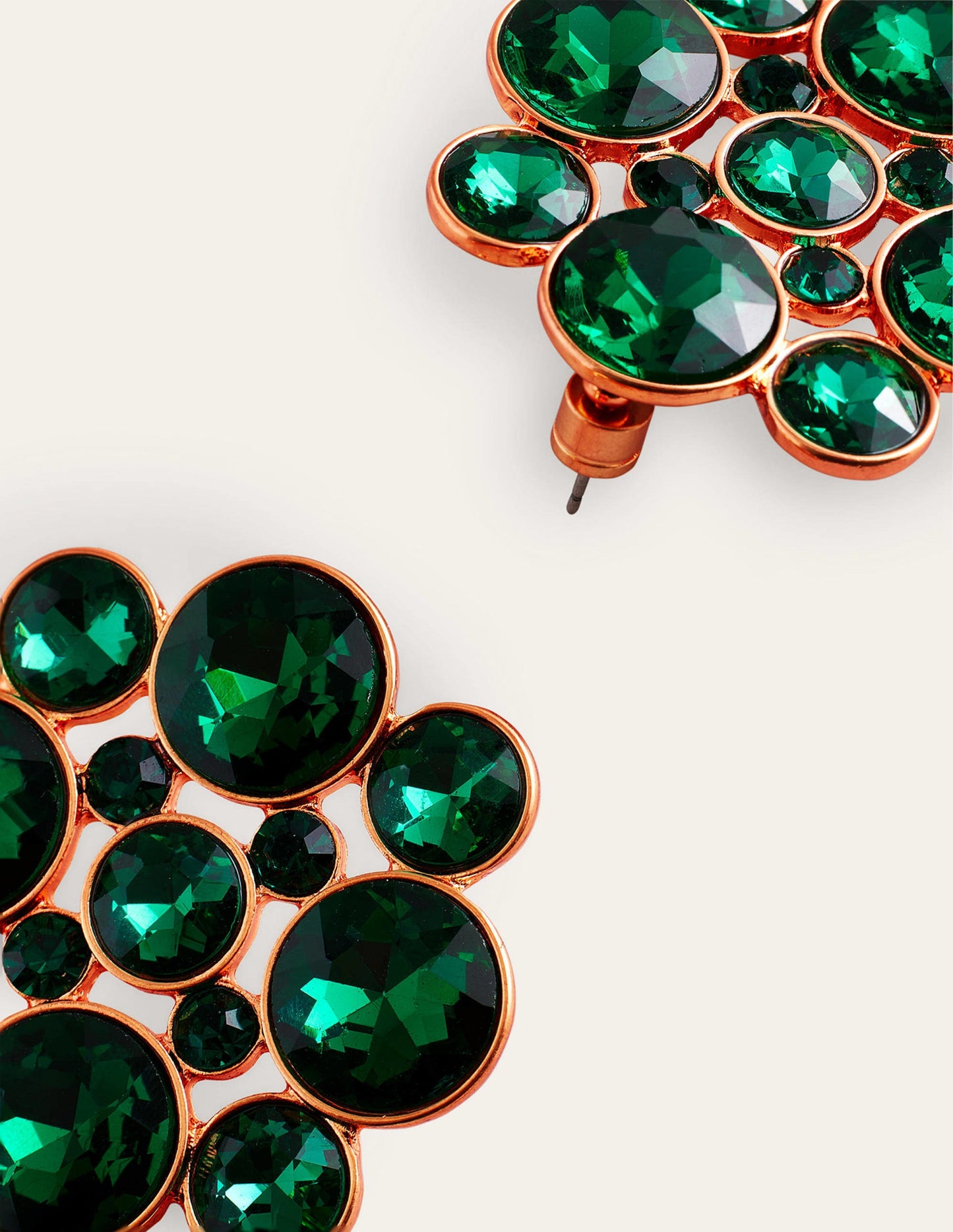 Andrea Jewel-Cluster Earrings-Green