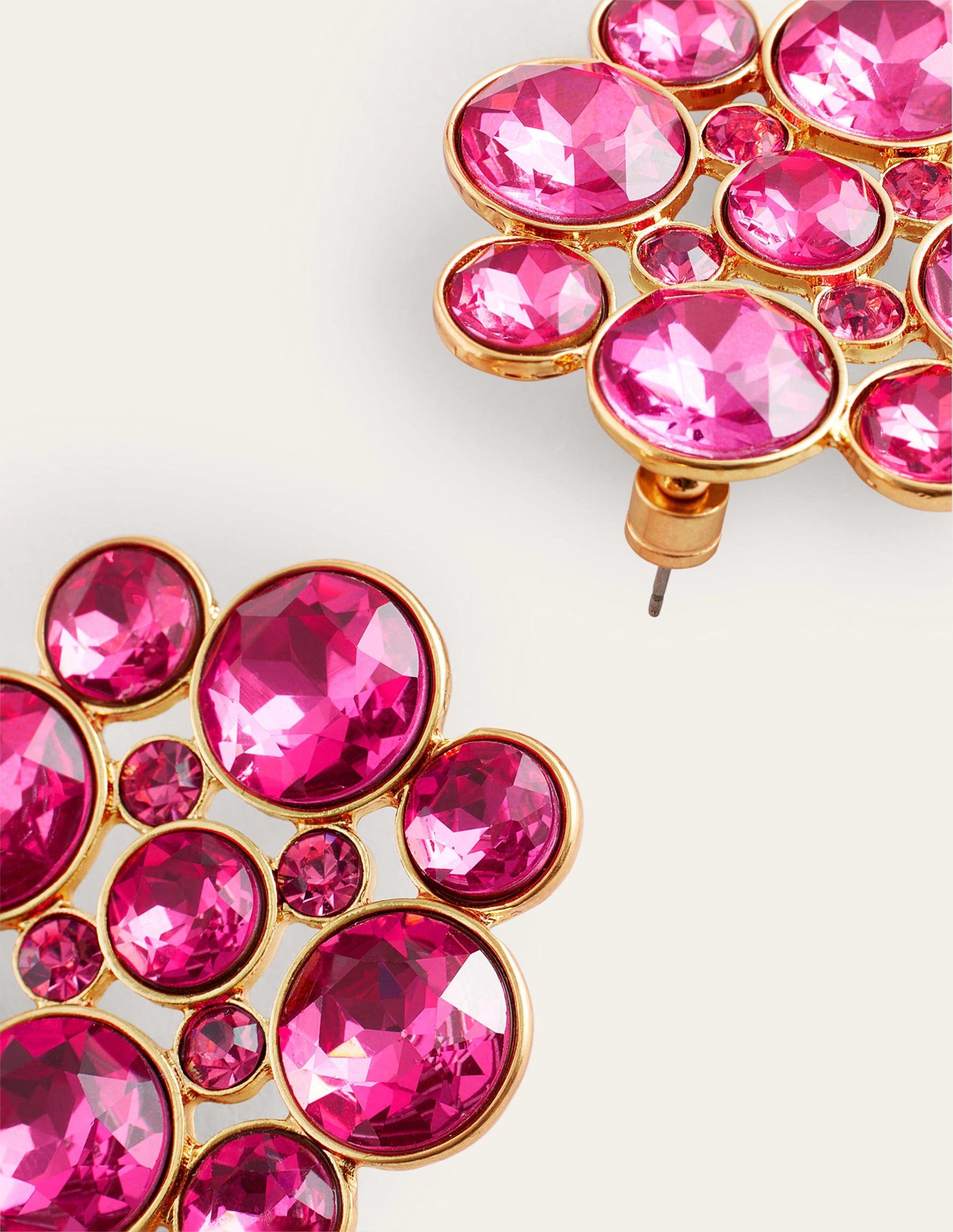 Andrea Jewel-Cluster Earrings-Pink-3