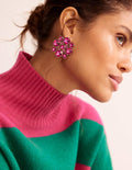 Andrea Jewel-Cluster Earrings-Pink