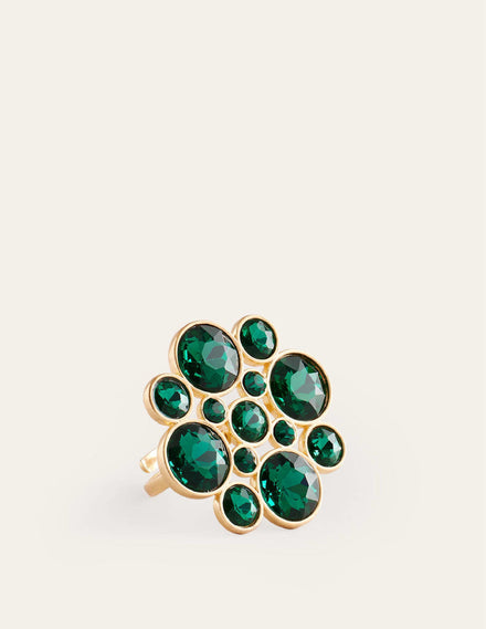 Andrea Jewel-Cluster Ring-Green