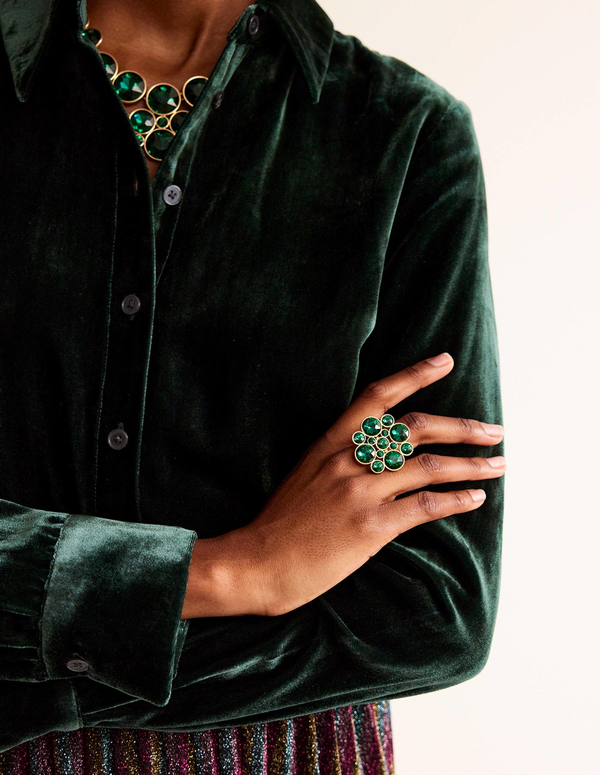 Andrea Jewel-Cluster Ring-Green-1