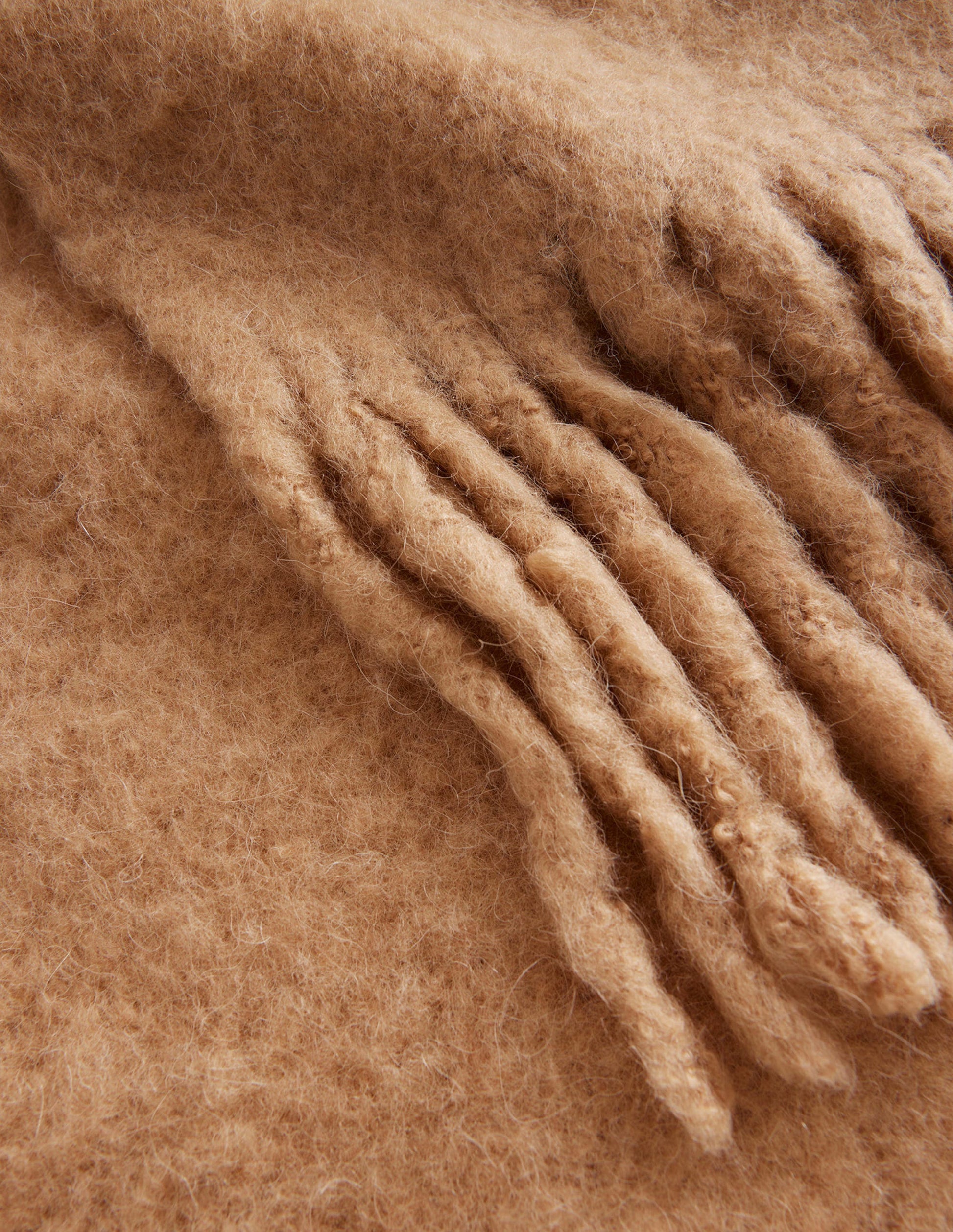 Fluffy Scarf-Camel-3