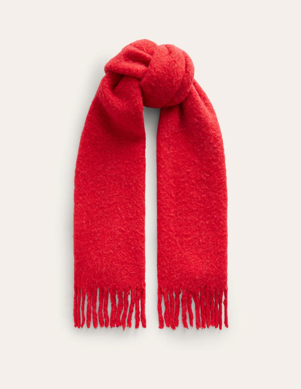 Fluffy Scarf-Brilliant Red-3