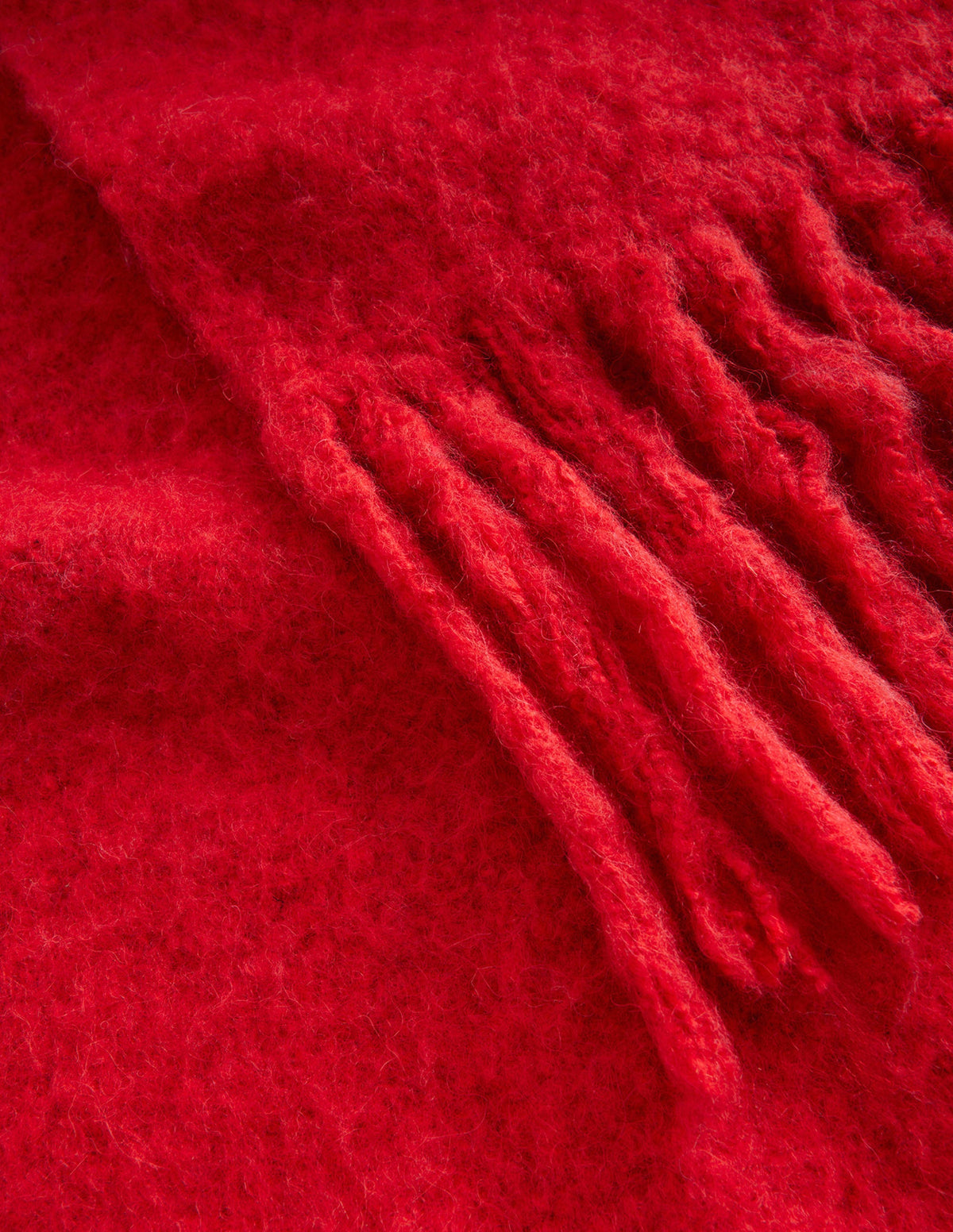 Fluffy Scarf-Brilliant Red - Image 4