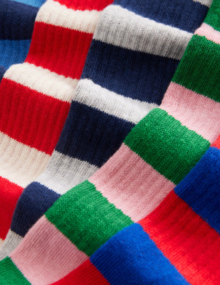 5-Pack Boot Socks-Multi Stripe