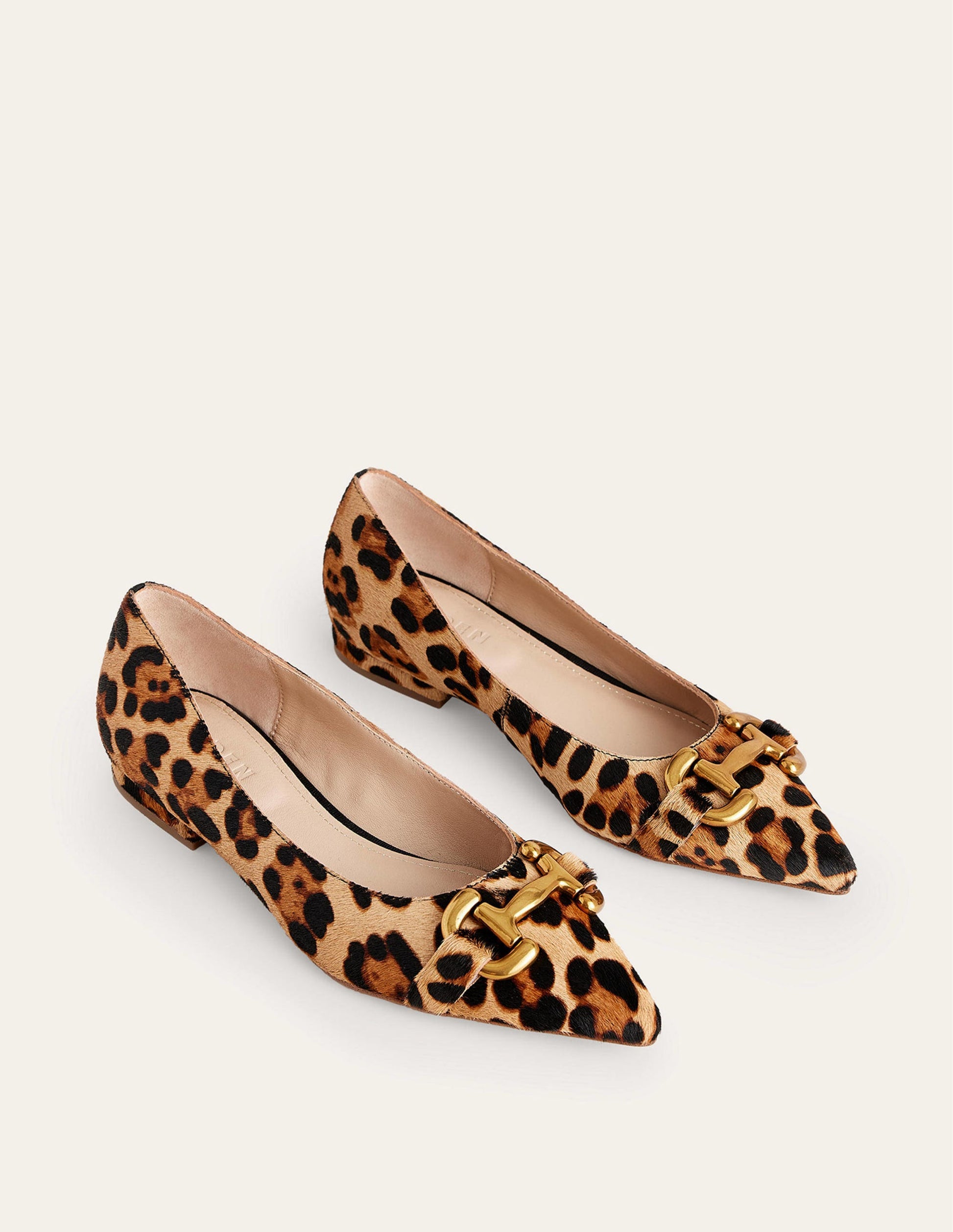 Iris Snaffle Ballet Flat-Classic Leopard Pony Hair-3