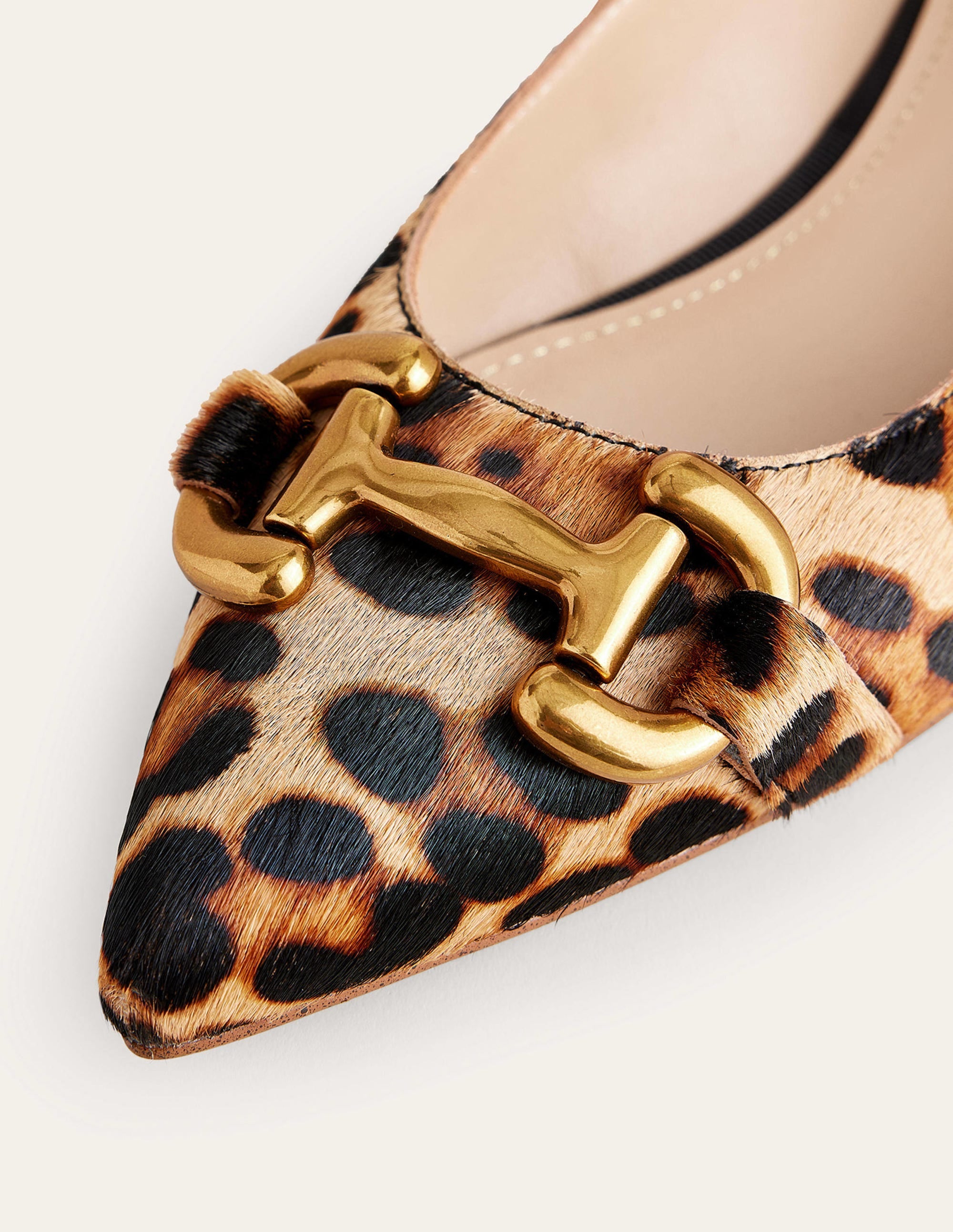 Iris Snaffle Ballet Flat-Classic Leopard Pony Hair - Image 4