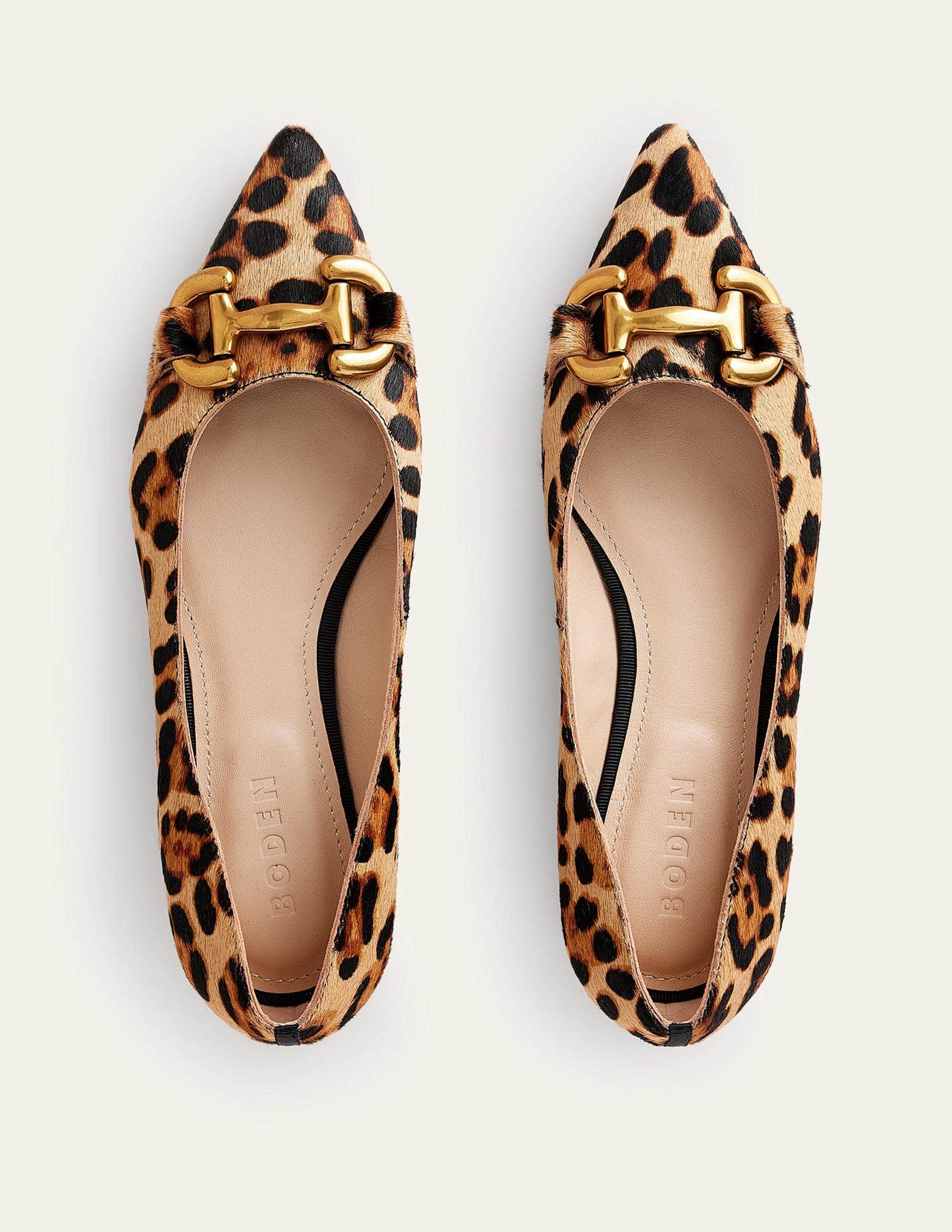 Iris Snaffle Ballet Flat-Classic Leopard Pony Hair-5