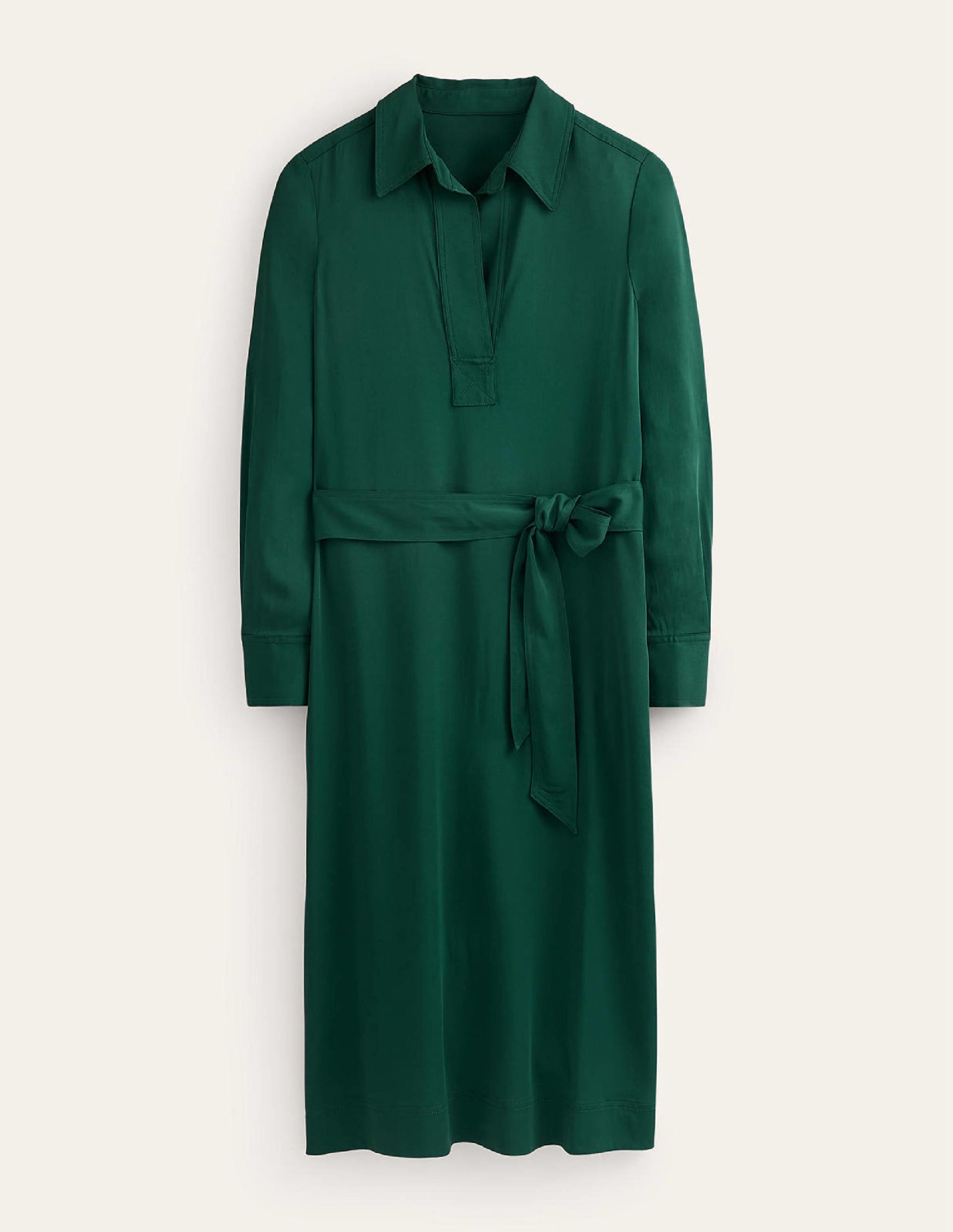 Clean Midi Pop Over Dress-Emerald Night-7