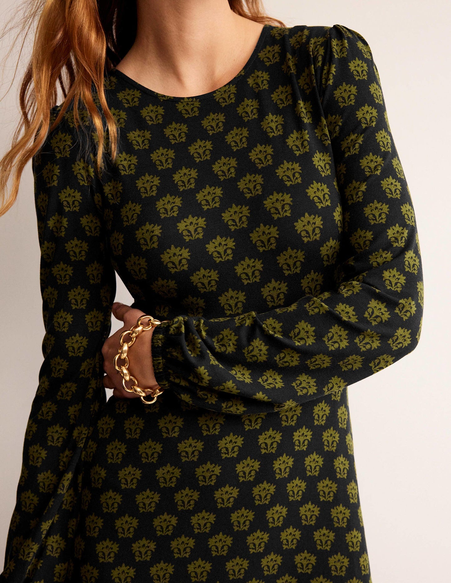 Camille Jersey Midi Dress-Black, Lily