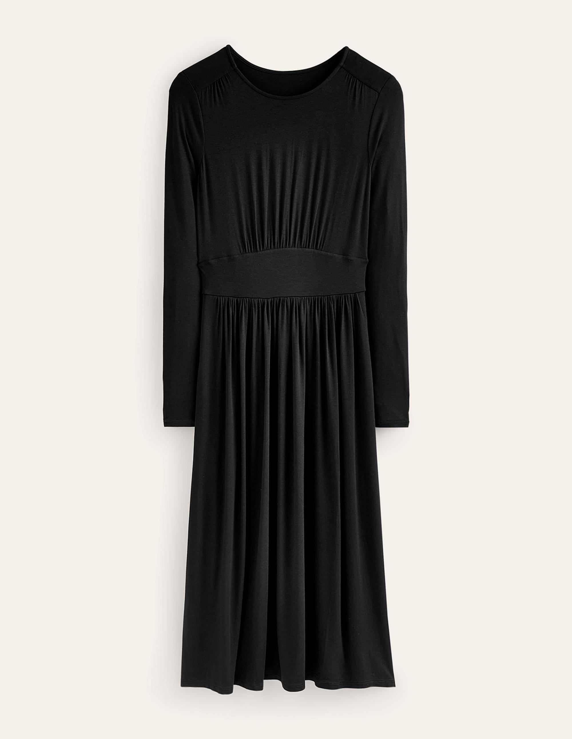 Thea Long Sleeve Midi Dress-Black - Image 7