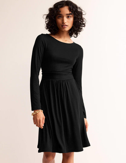 Abigail Jersey Dress-Black