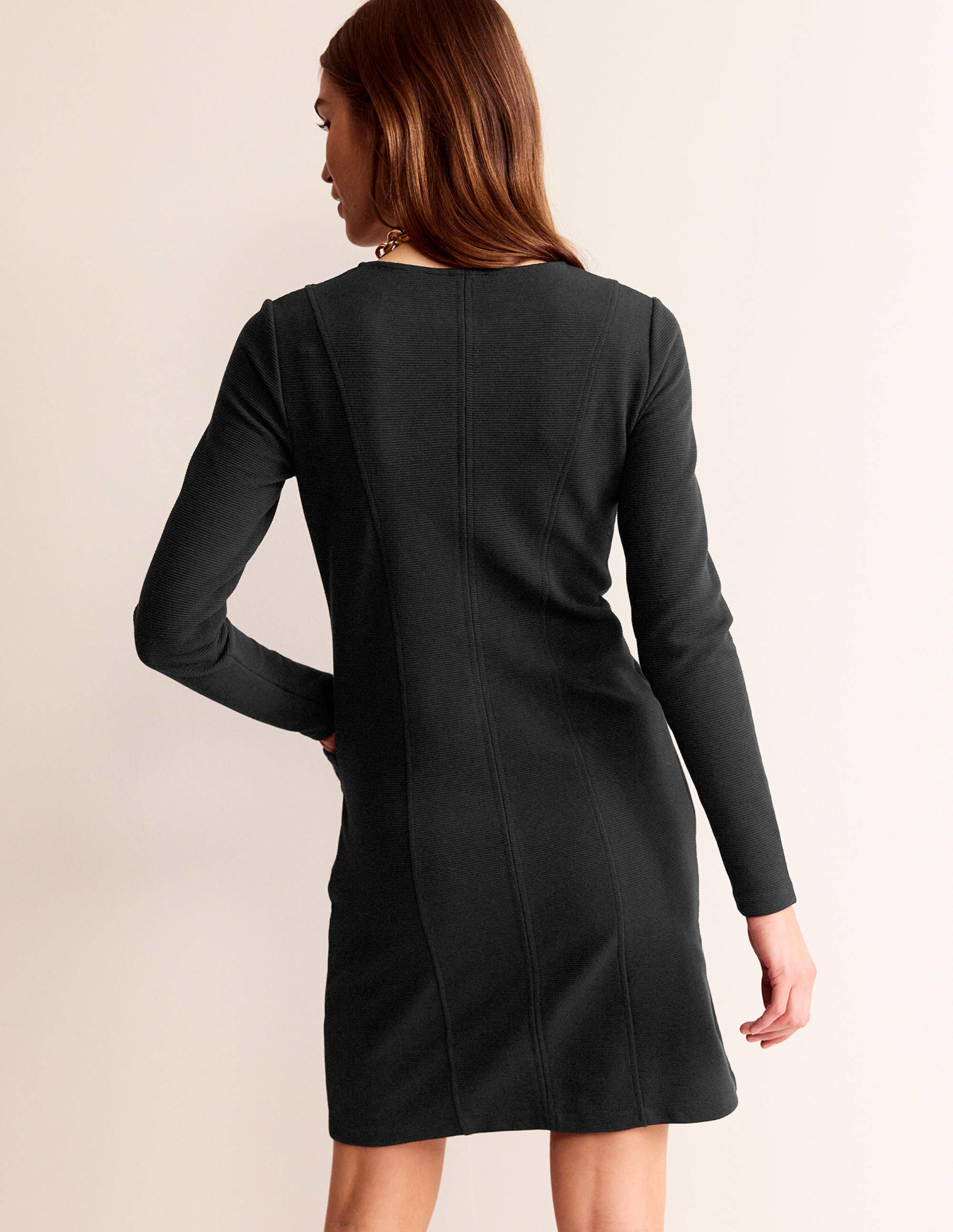 Ellen Ottoman Dress-Black - Image 3