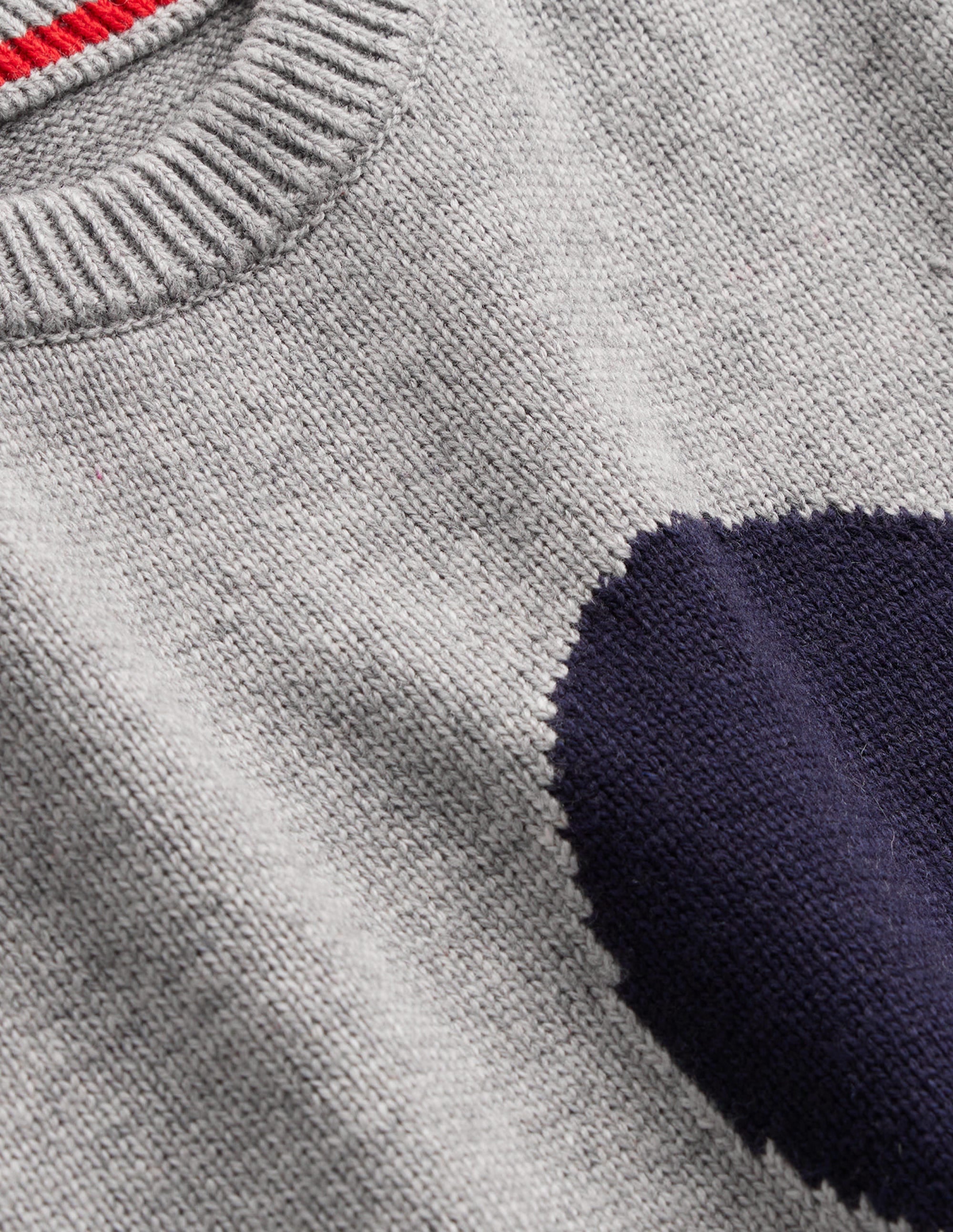 Fiona Tank-Grey Melange, Navy Spot - Image 8