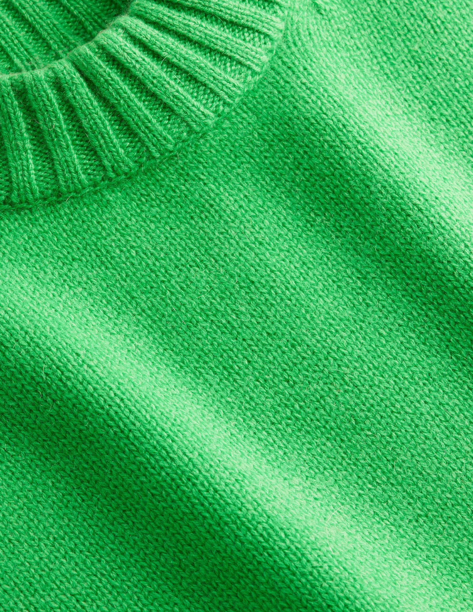 Chunky Cashmere Crew Neck Tank-Pigment Green - Image 7
