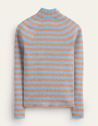 Matilda Sparkle Jumper-Light Blue and Copper-5