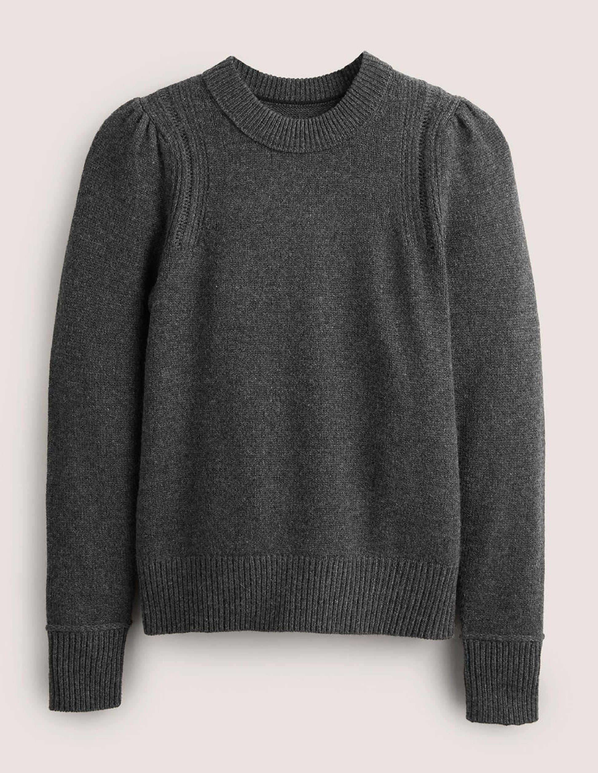 Lofty Cashmere Jumper-Charcoal Melange-6