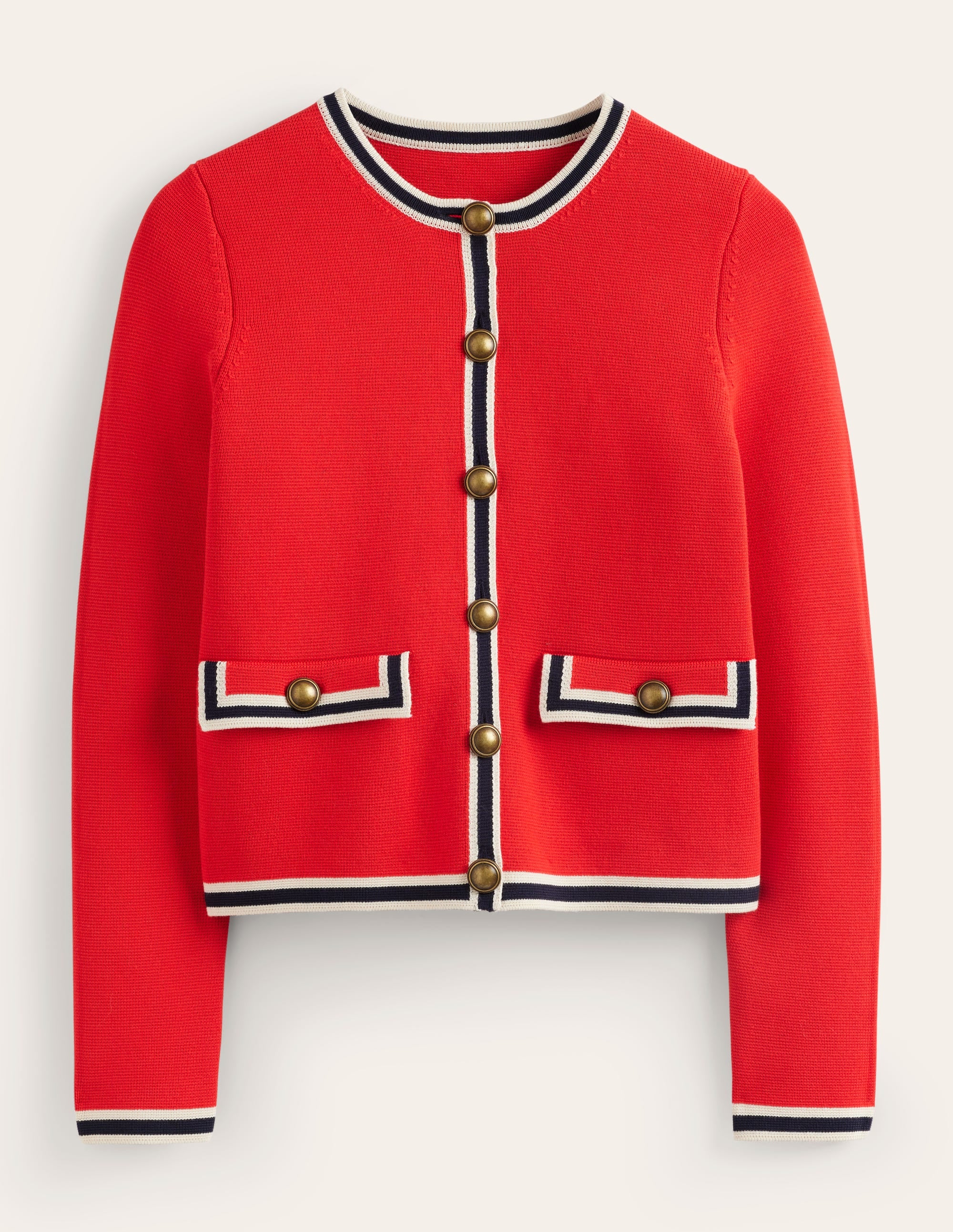 Holly Knitted Jacket-Hot Pepper Red - Image 7