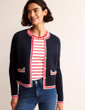 Holly Knitted Jacket-Navy