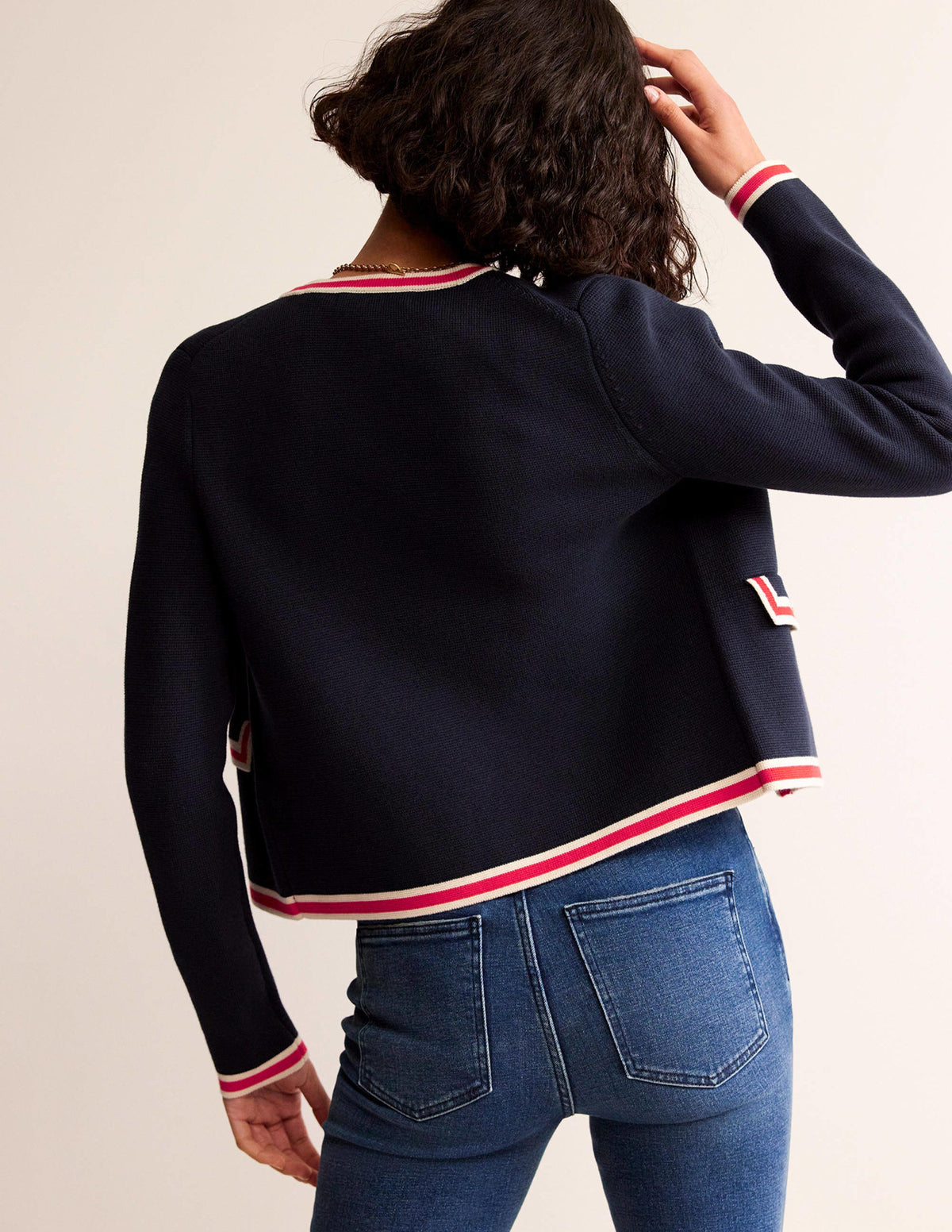 Holly Knitted Jacket-Navy-3