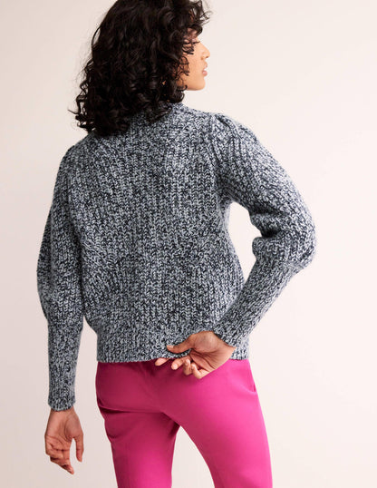 Chunky-Rib Cashmere Jumper-Blues Melange-3