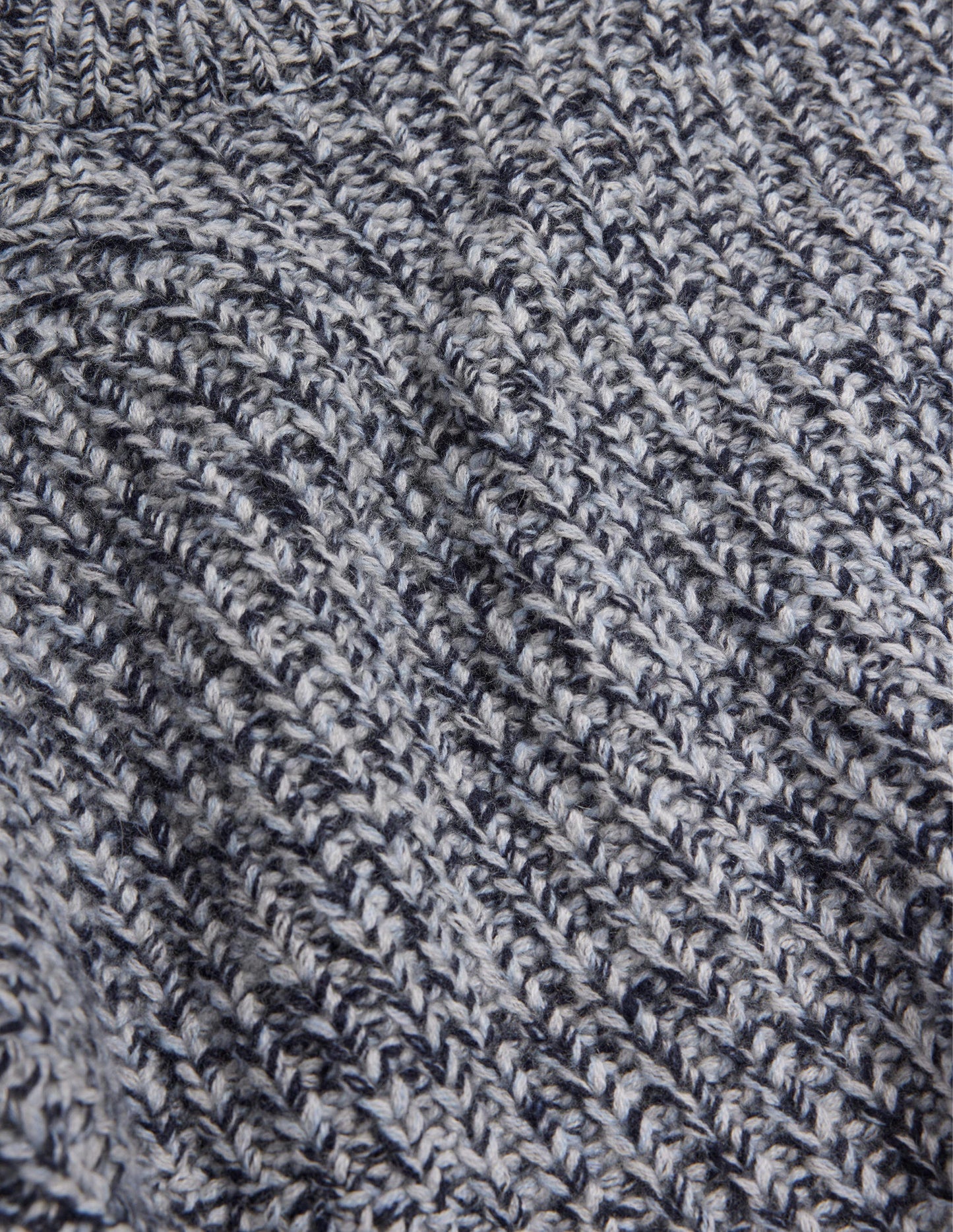 Chunky-Rib Cashmere Jumper-Blues Melange