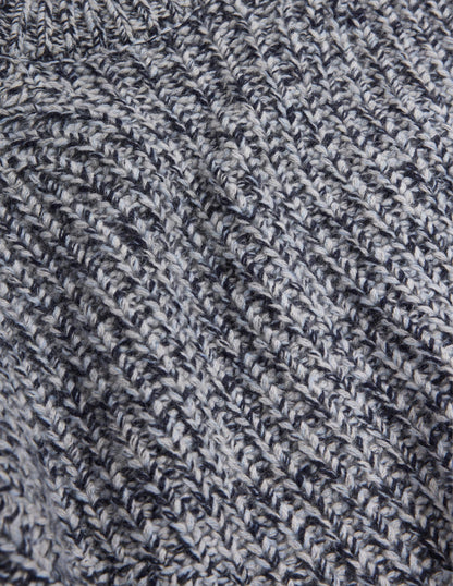Chunky-Rib Cashmere Jumper-Blues Melange-6