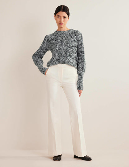 Chunky-Rib Cashmere Jumper-Blues Melange-4