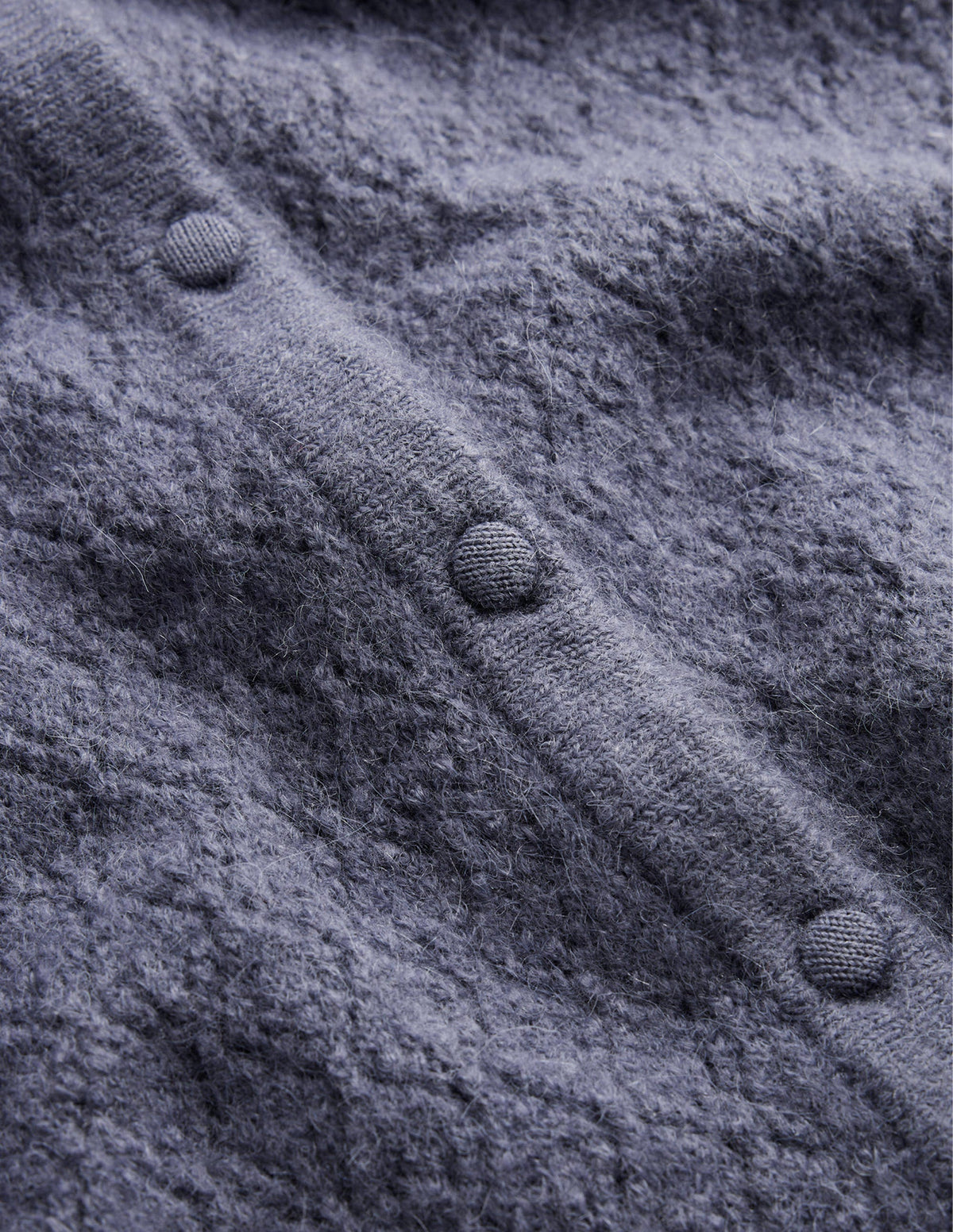 Fluffy Pointelle Cardigan-Nightshadow Blue - Image 6