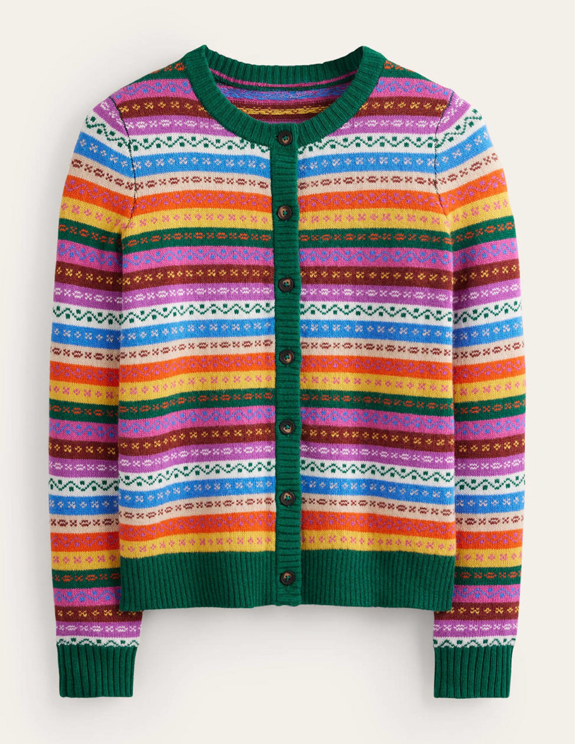 Edie Fair Isle Cardigan-Rainbow Fair Isle-6