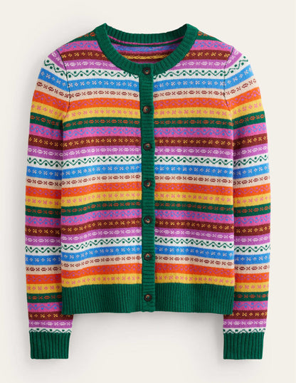 Edie Fair Isle Cardigan-Rainbow Fair Isle-6