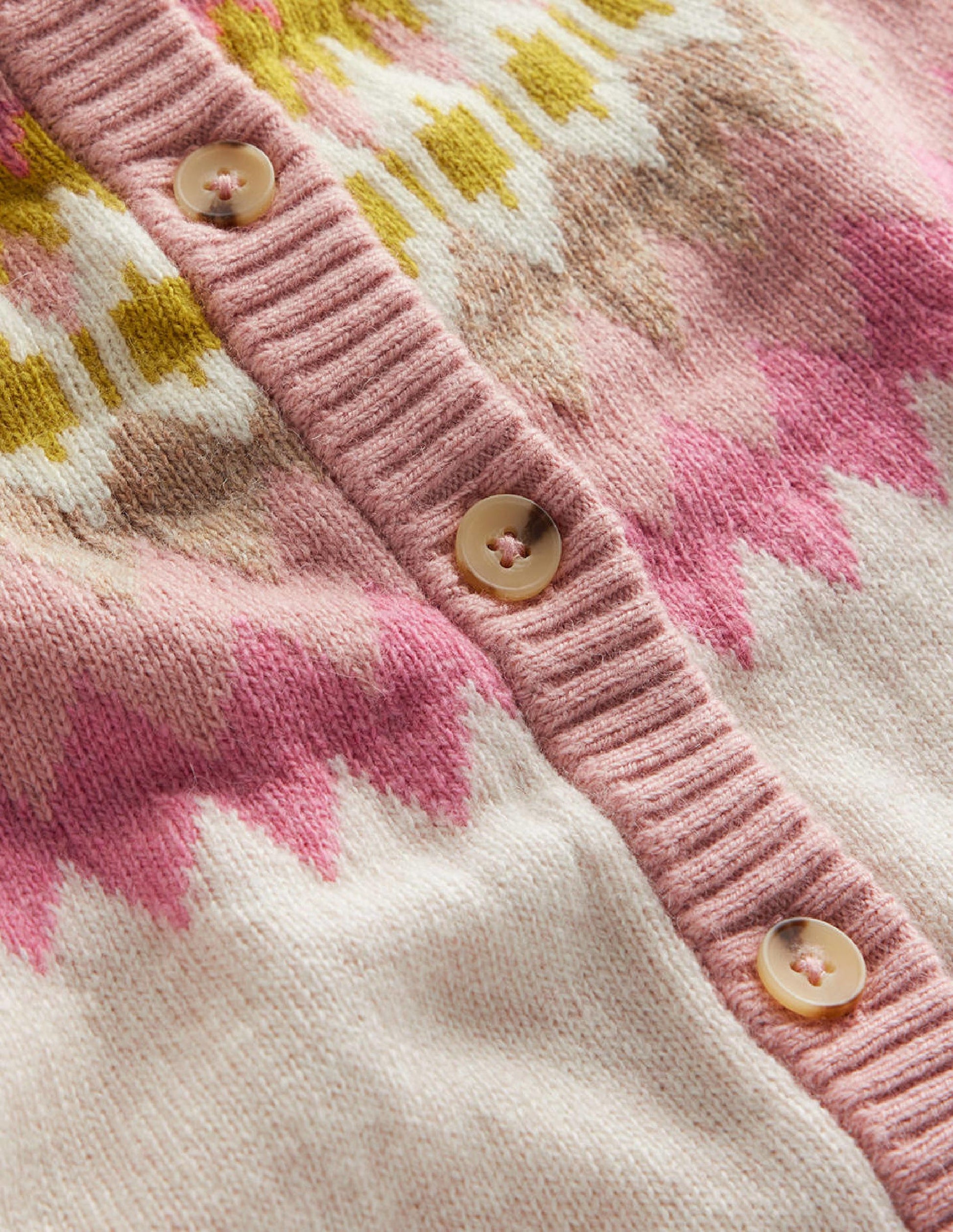 Edie Fair Isle Cardigan-Oatmeal Melange Fair Isle-6