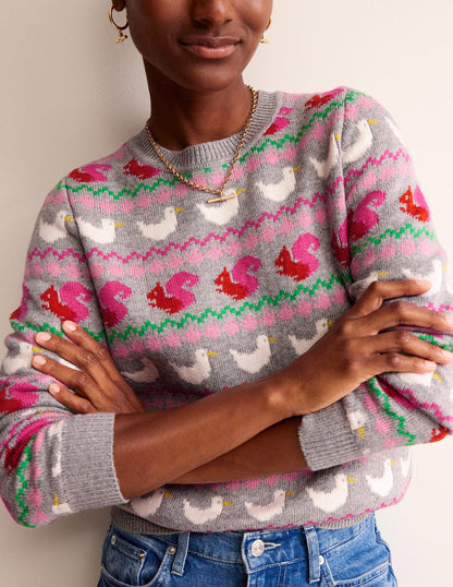 Edie Fair Isle Jumper-Nature Lover-2