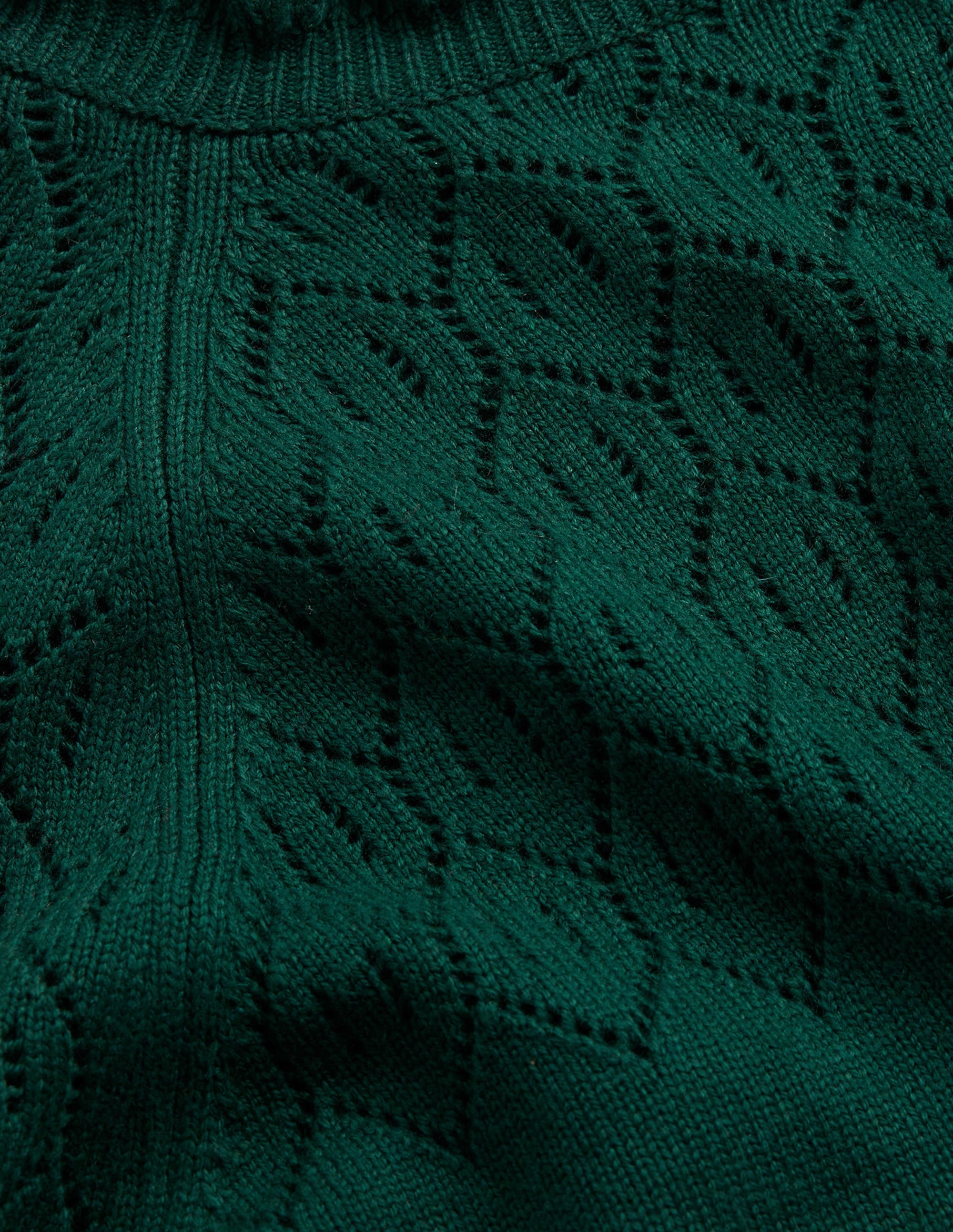 Pointelle Detailed Jumper-Emerald Night - Image 6