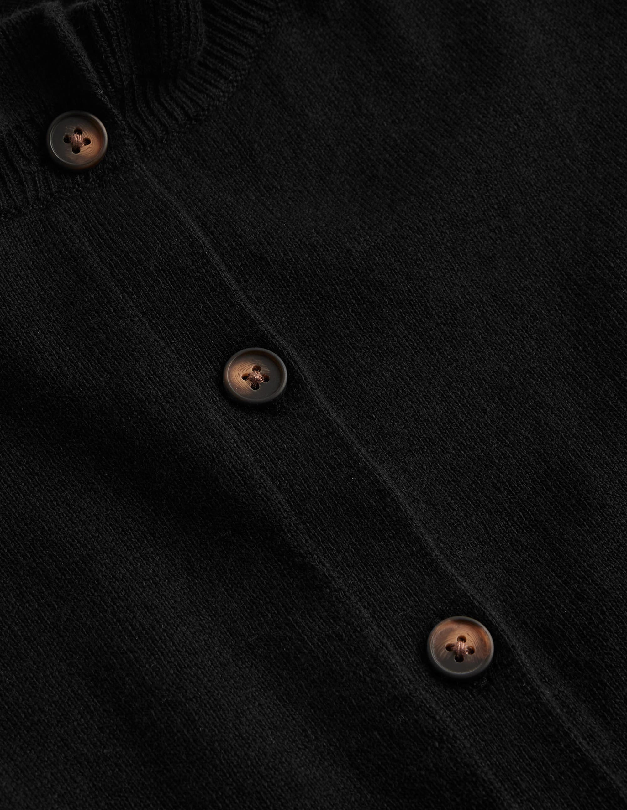 Ruffle-Neck Cardigan-Black - Image 6