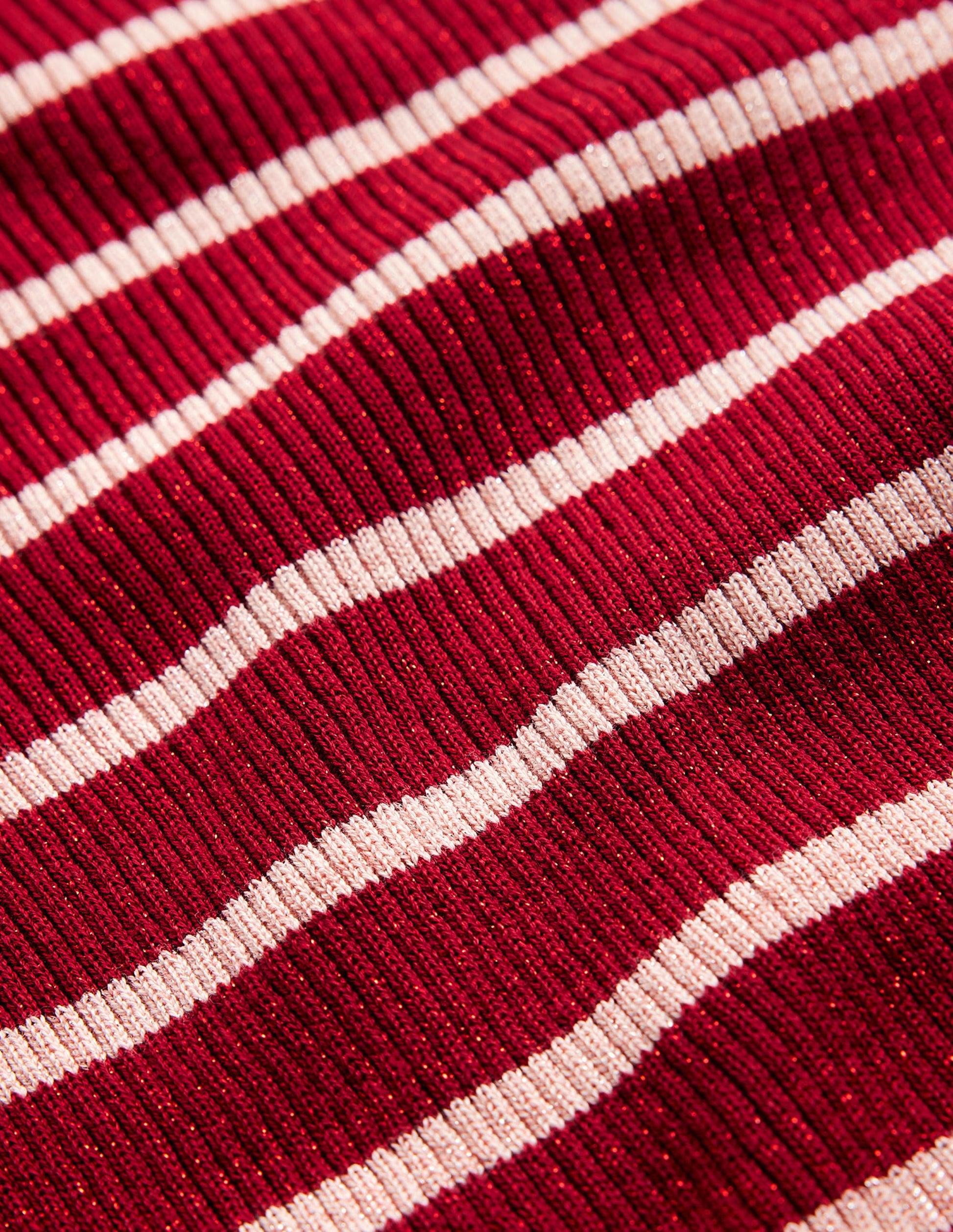 Effie Sparkle Stripe Jumper-Red, Chalky Pink Stripe-6