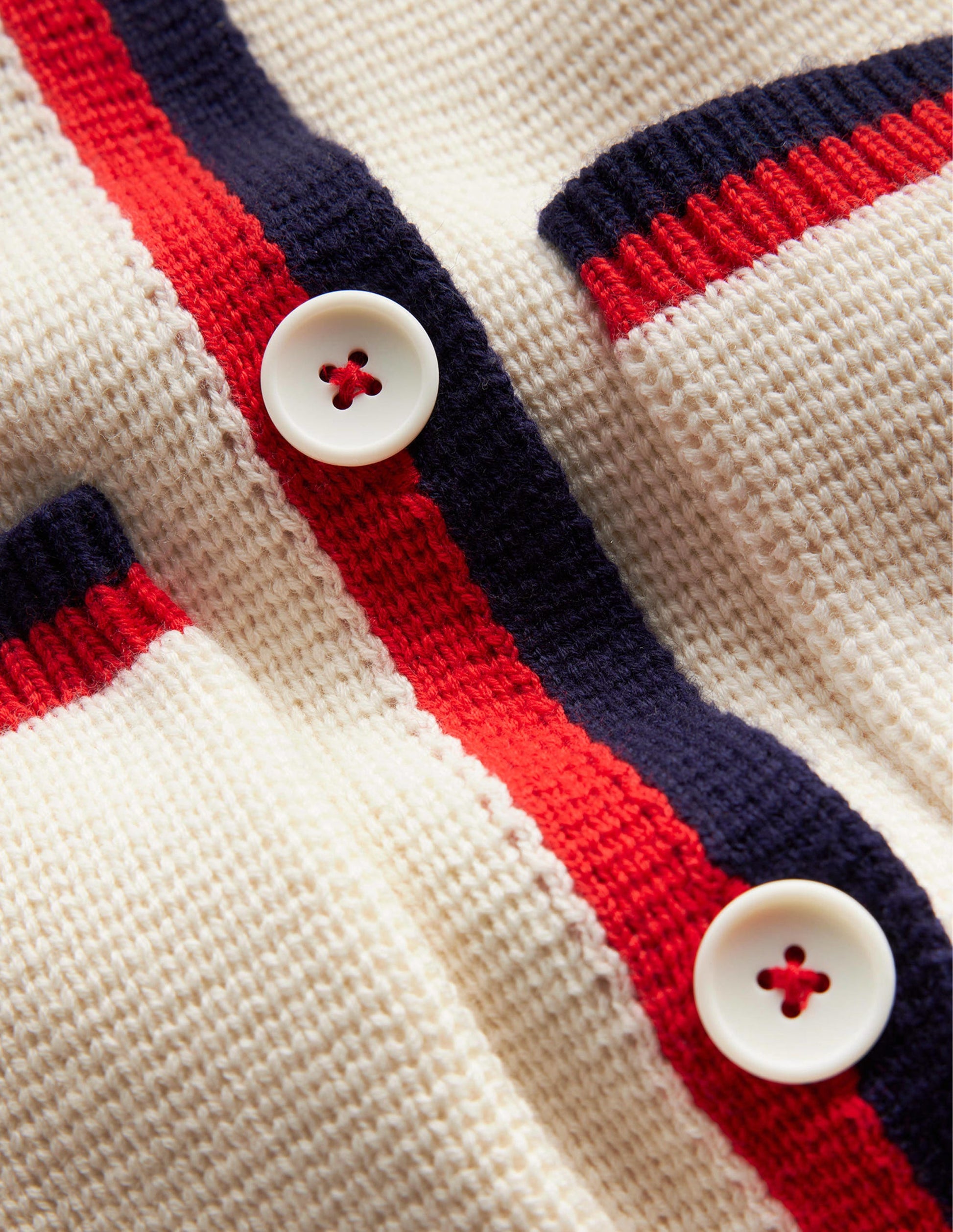 Emily Wool Blend Cardigan-Warm Ivory, Hot Pepper Tipping-6