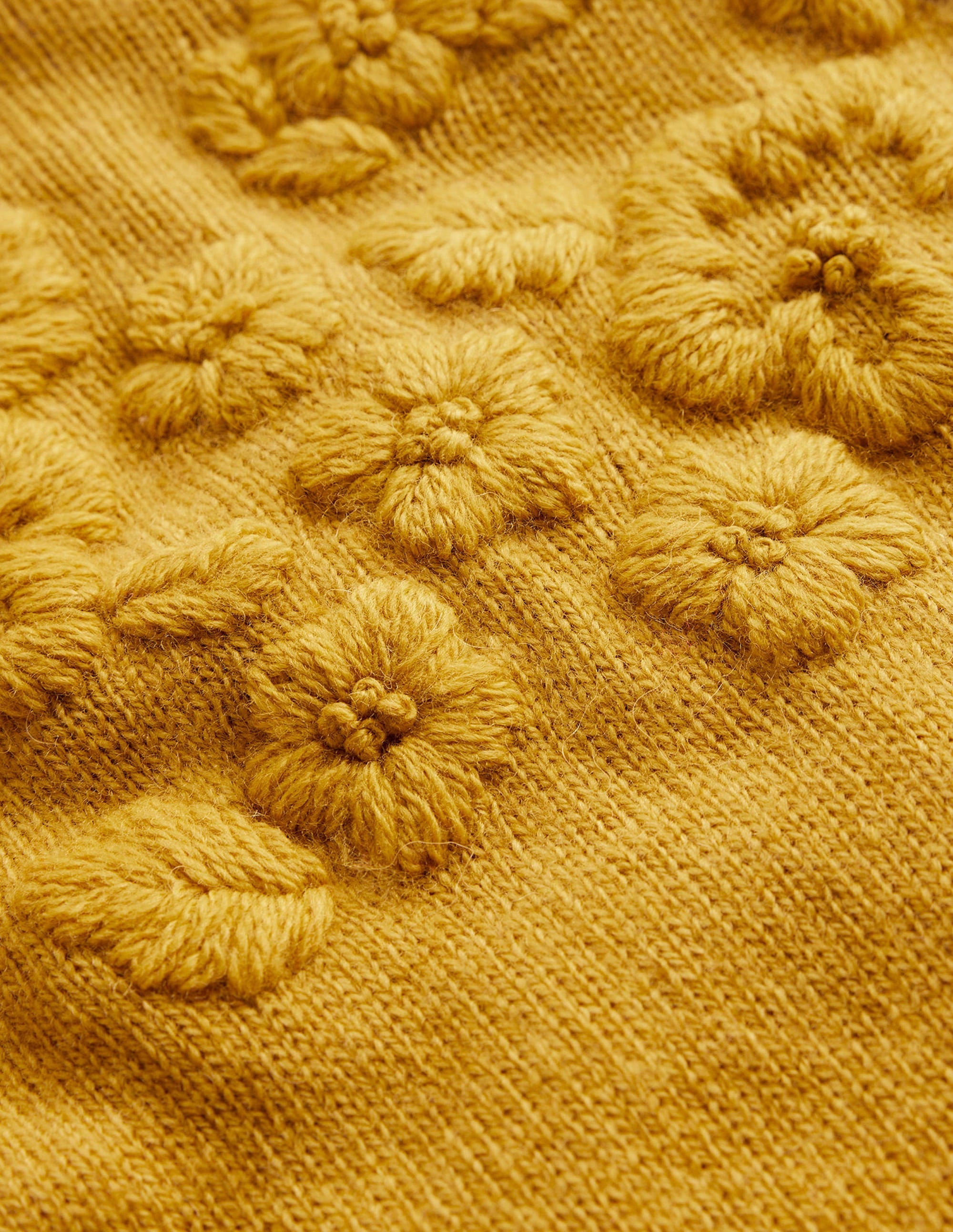 Embroidered Crew Neck Jumper-Dijon - Image 7